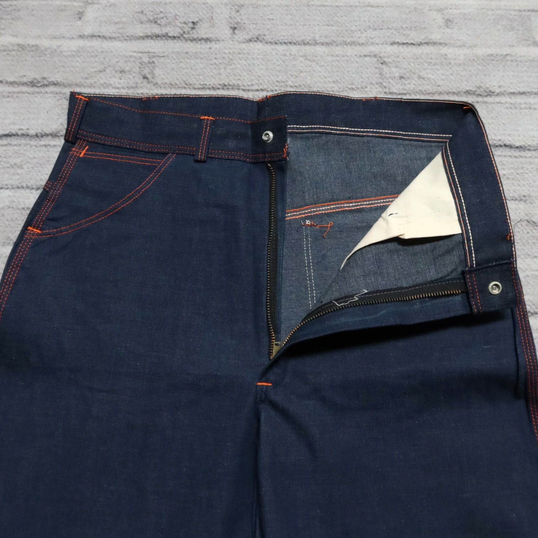 Vintage VINTAGE Copperhead Jeans Denim Men 32x29 Raw 60s Deadstock Sanforized Made in USA Leather? Size US 32 / EU 48 - 7 Thumbnail