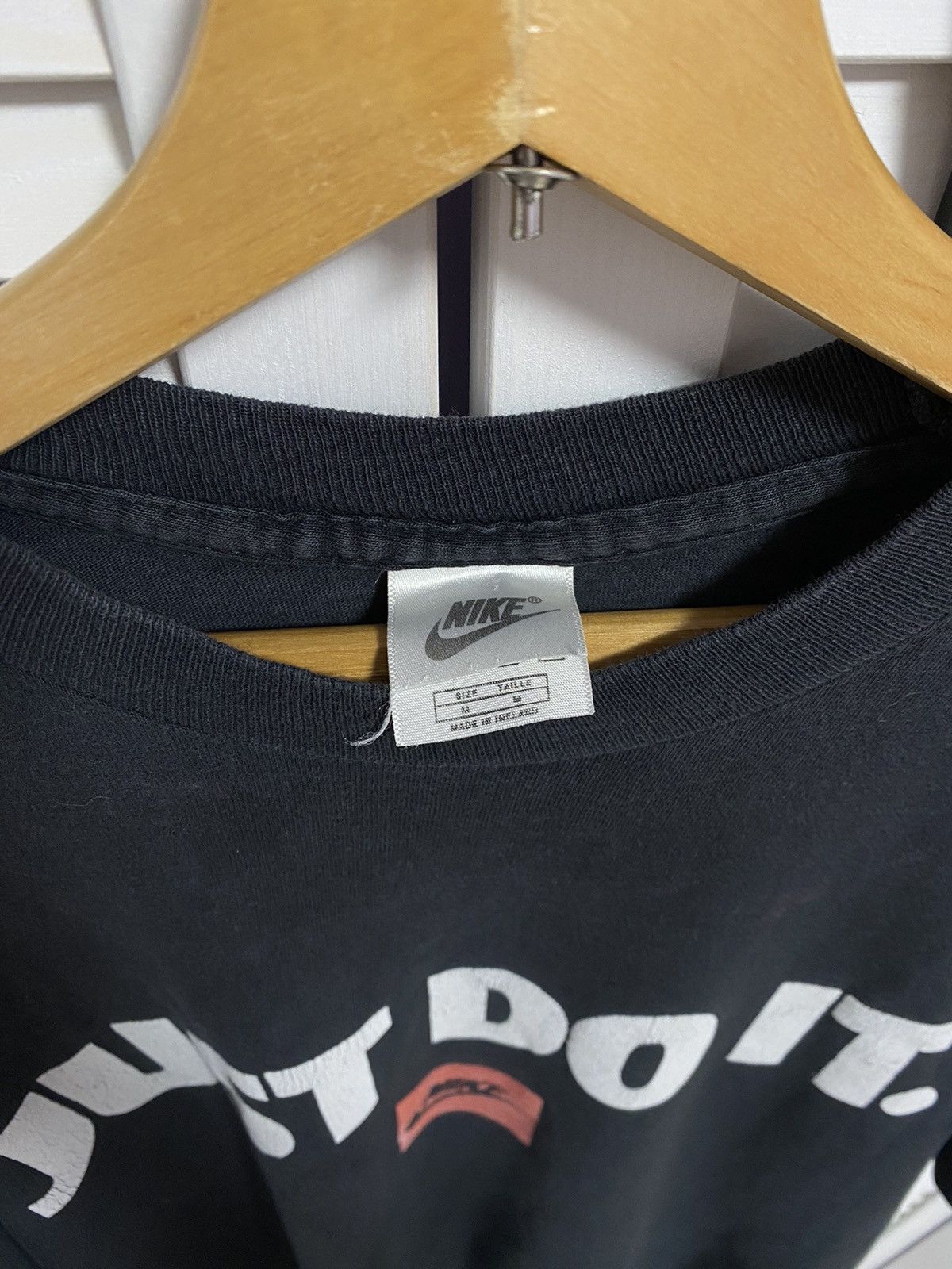 Nike × Vintage Vintage T Shirt Tee Nike Just Do It Print Graphic Oversized Size US M / EU 48-50 / 2 - 5 Thumbnail