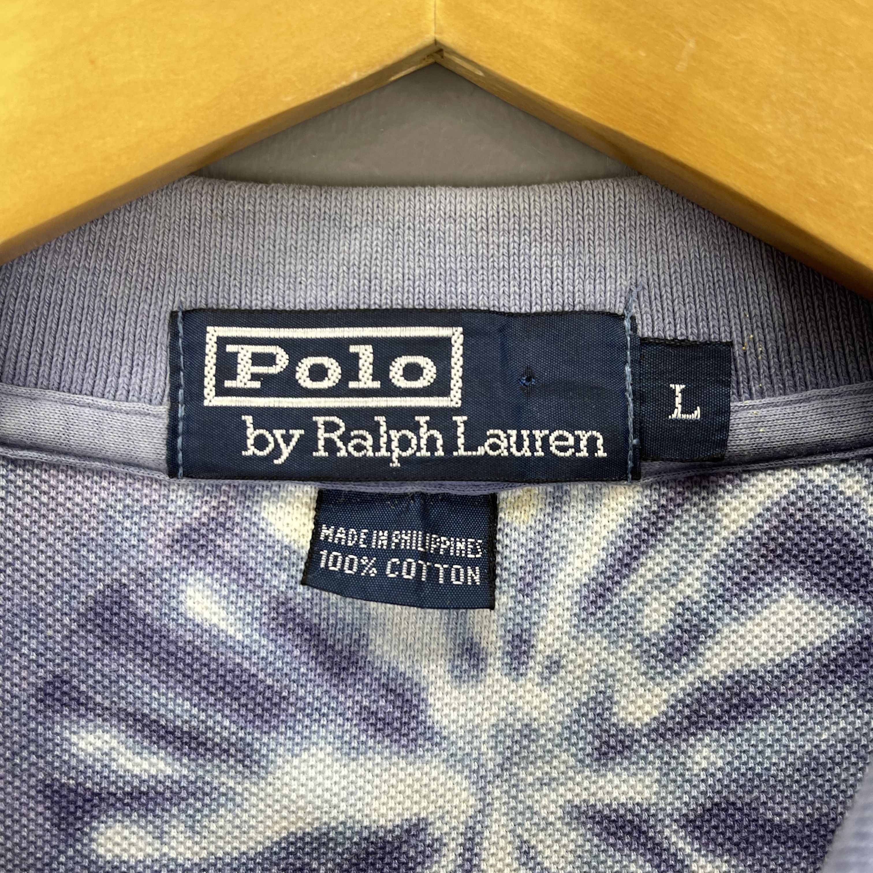 Polo Ralph Lauren 90s Vintage POLO RALPH LAUREN Floral Polo T Shirt #1098/AM Size US L / EU 52-54 / 3 - 9 Thumbnail