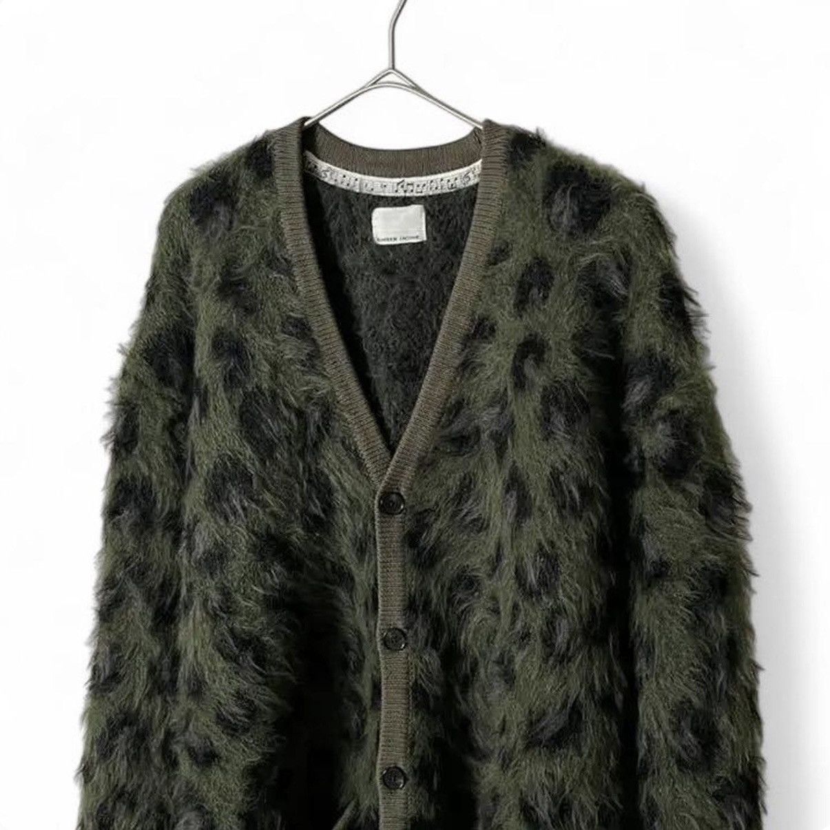 Number (N)ine NUMBER (N)INE Leopard Fuzzy Cardigan Size US L / EU 52-54 / 3 - 2 Thumbnail