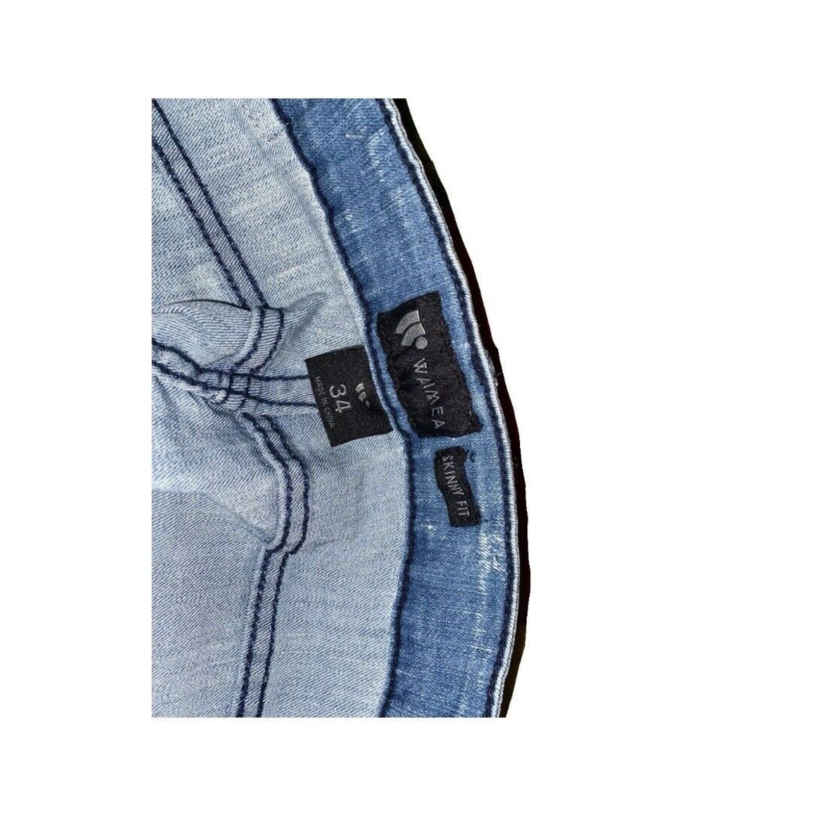 Waimea WAIMEA Men’s Cargo Jeans 34x30 - Skinny Fit, Utility Pockets Size US 34 / EU 50 - 3 Thumbnail