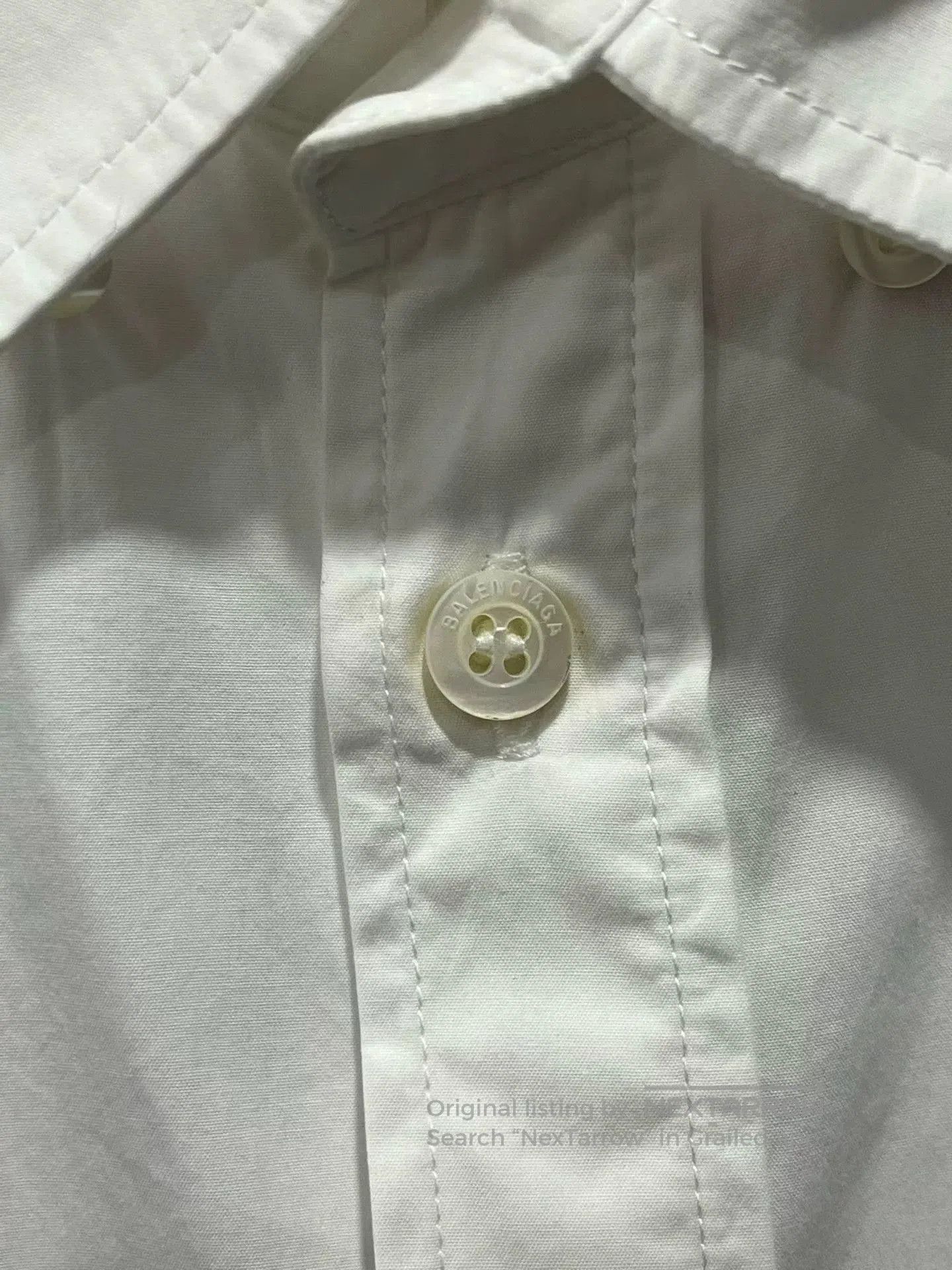 Balenciaga balenciaga white blue letter shirt. Size US M / EU 48-50 / 2 - 5 Thumbnail