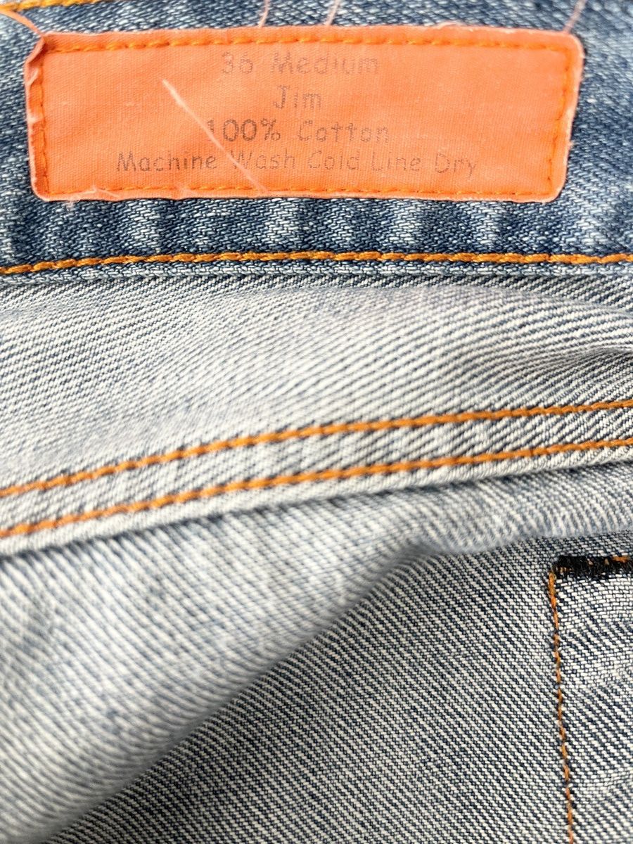 Japanese Brand STEAL! 2000s Jean Shop Distressed Boro Denim Jeans Size US 36 / EU 52 - 10 Thumbnail