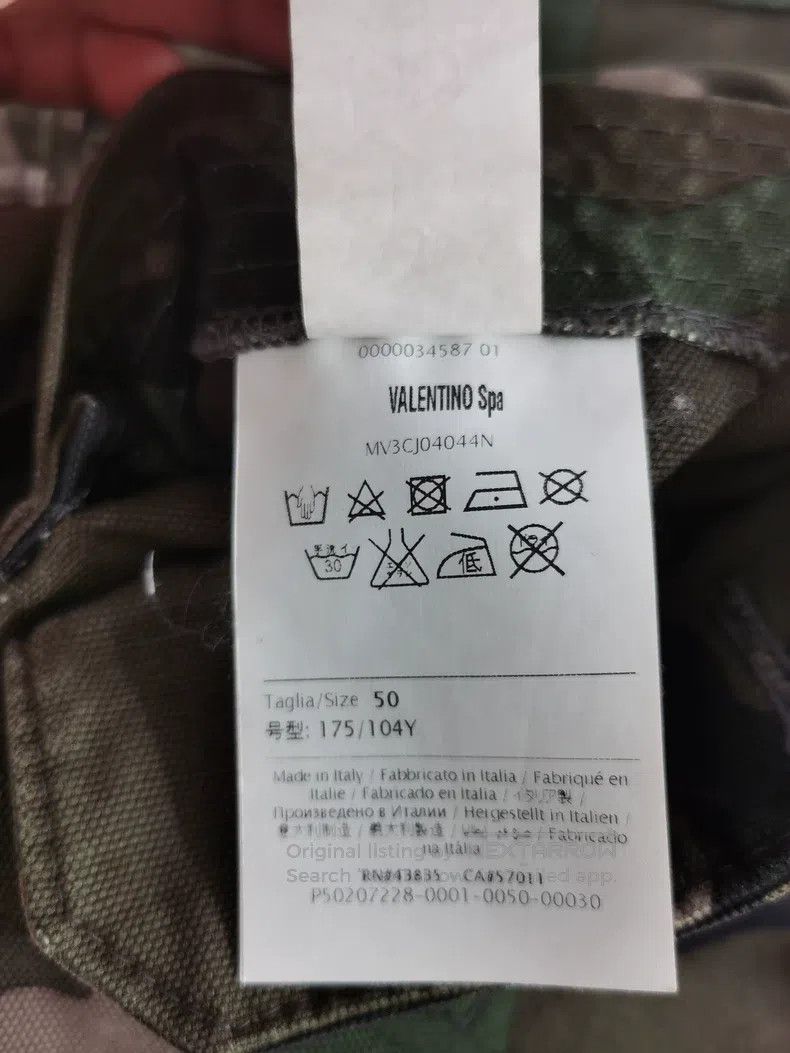 Valentino Valentino Camouflage canvas jacket Size US L / EU 52-54 / 3 - 6 Thumbnail