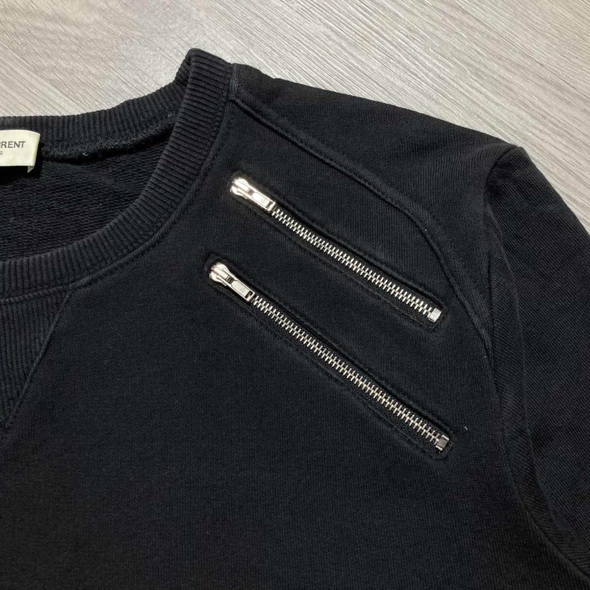 Saint Laurent Paris FW15 Saint Laurent Paris Hedi Slimane 5 Zip Sweatshirt Black Size US M / EU 48-50 / 2 - 6 Thumbnail