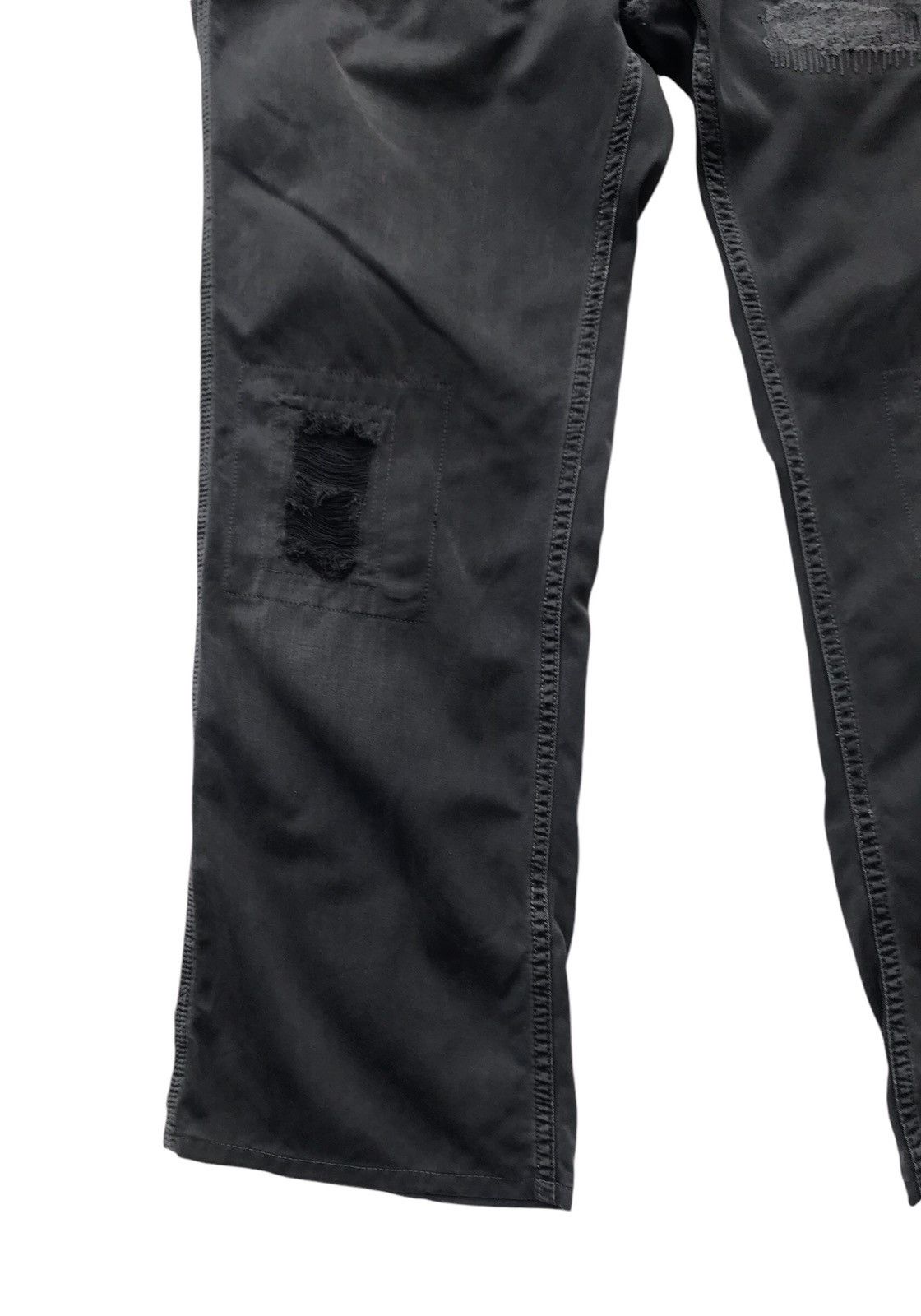 Designer LA Denim Artelier Ripped Streetwear Distressed Pants Size US 35 - 5 Thumbnail