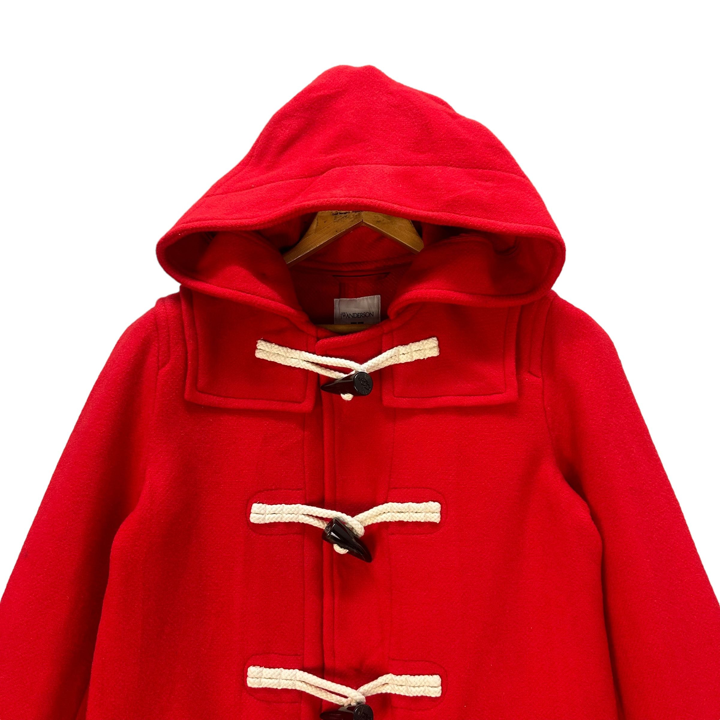 JW Anderson × Uniqlo JW ANDERSON WOOL DUFFLE COAT IN SUPER RED #9024-49 Size US S / EU 44-46 / 1 - 2 Thumbnail