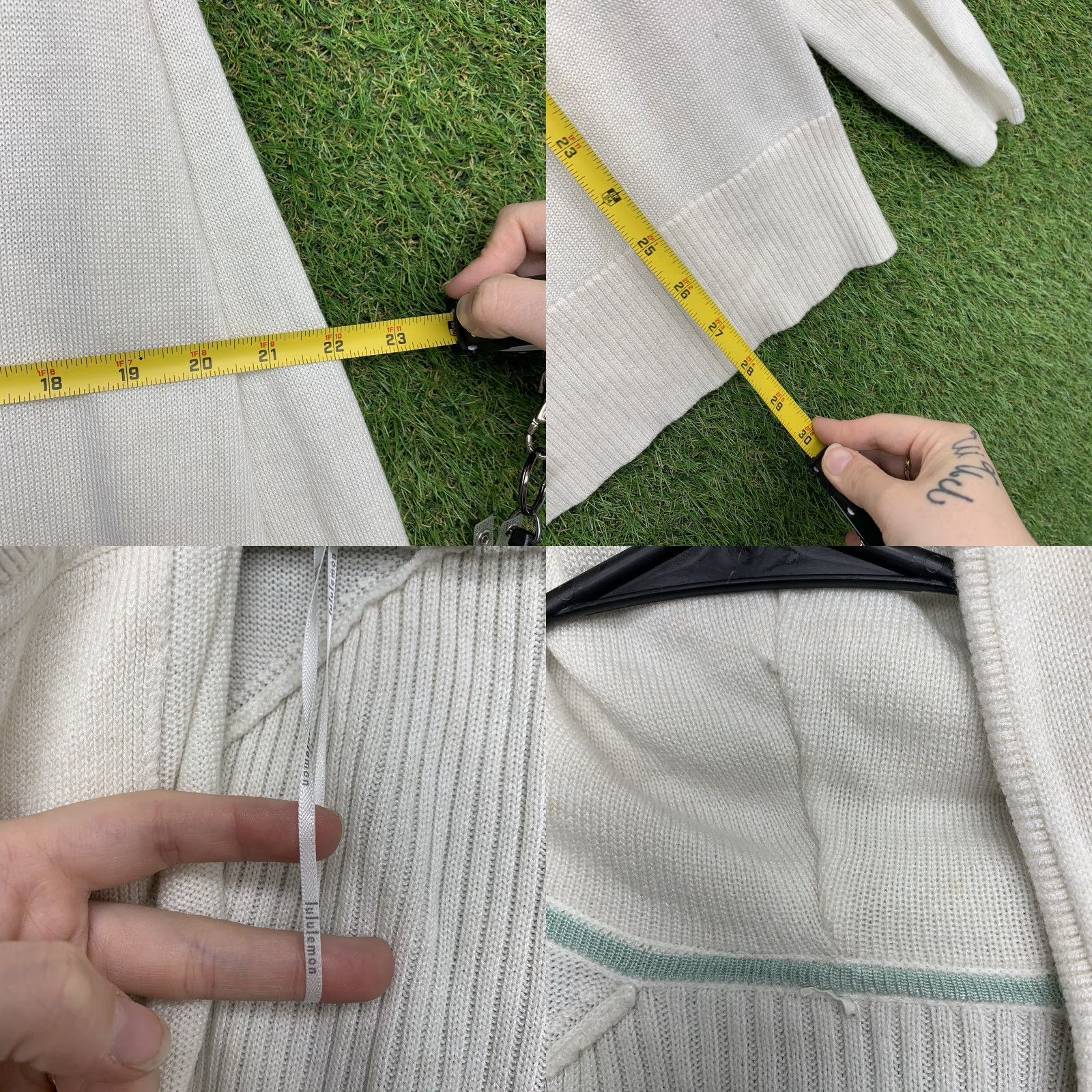 Lululemon Lululemon Cardigan To & Flow Wrap Ribbed Open Neck Long Sleeve Womens 6 White Size M / US 6-8 / IT 42-44 - 8 Thumbnail