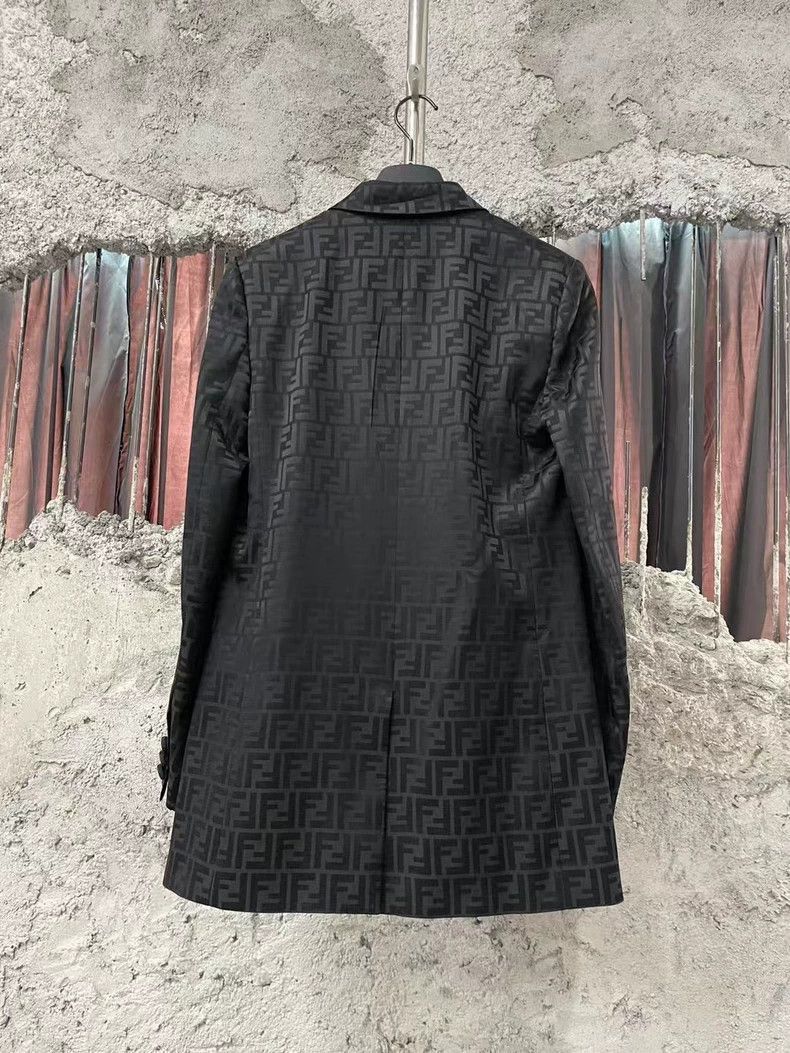 Fendi Fendi Monogram Printed Blazer Jacket Size US M / EU 48-50 / 2 - 2 Thumbnail
