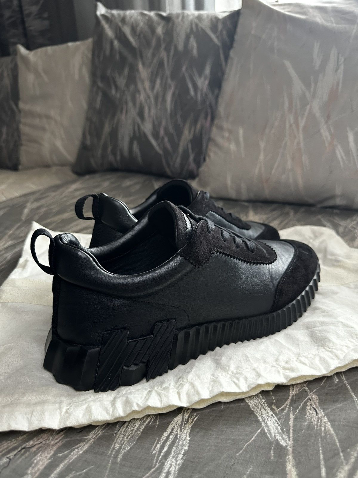 Hermes Hermes bouncing sneakers total black Size US 9 / EU 42 - 4 Thumbnail