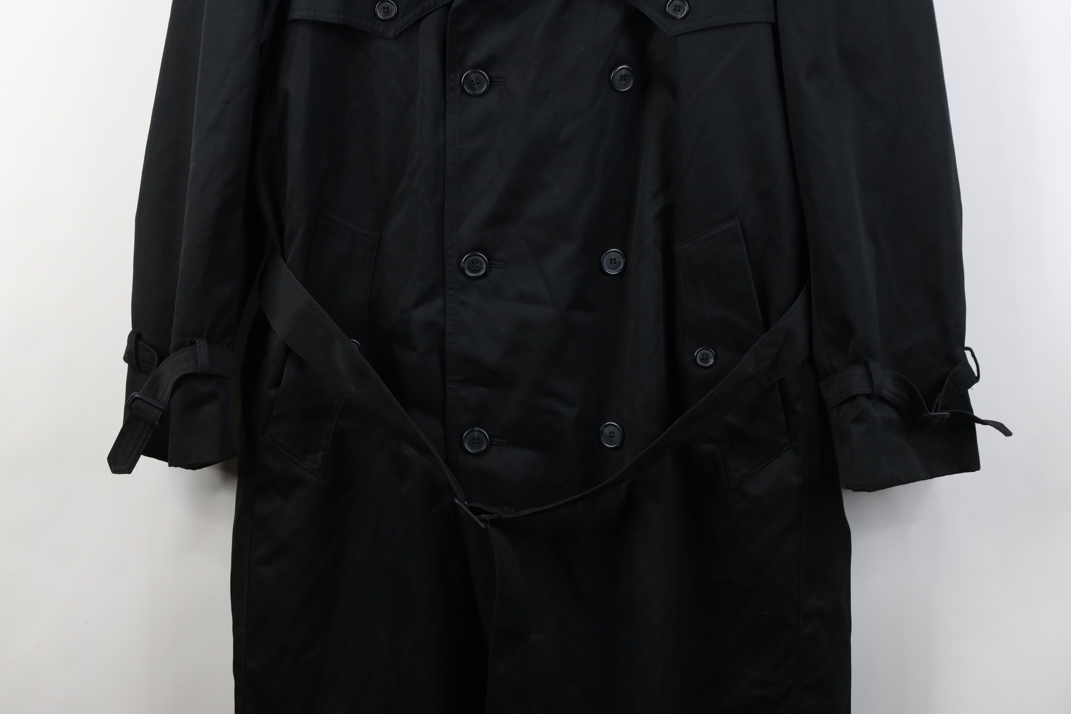Vintage Vintage 70s Streetwear Trench Coat Rain Jacket Black USA Size US XXL / EU 58 / 5 - 3 Thumbnail
