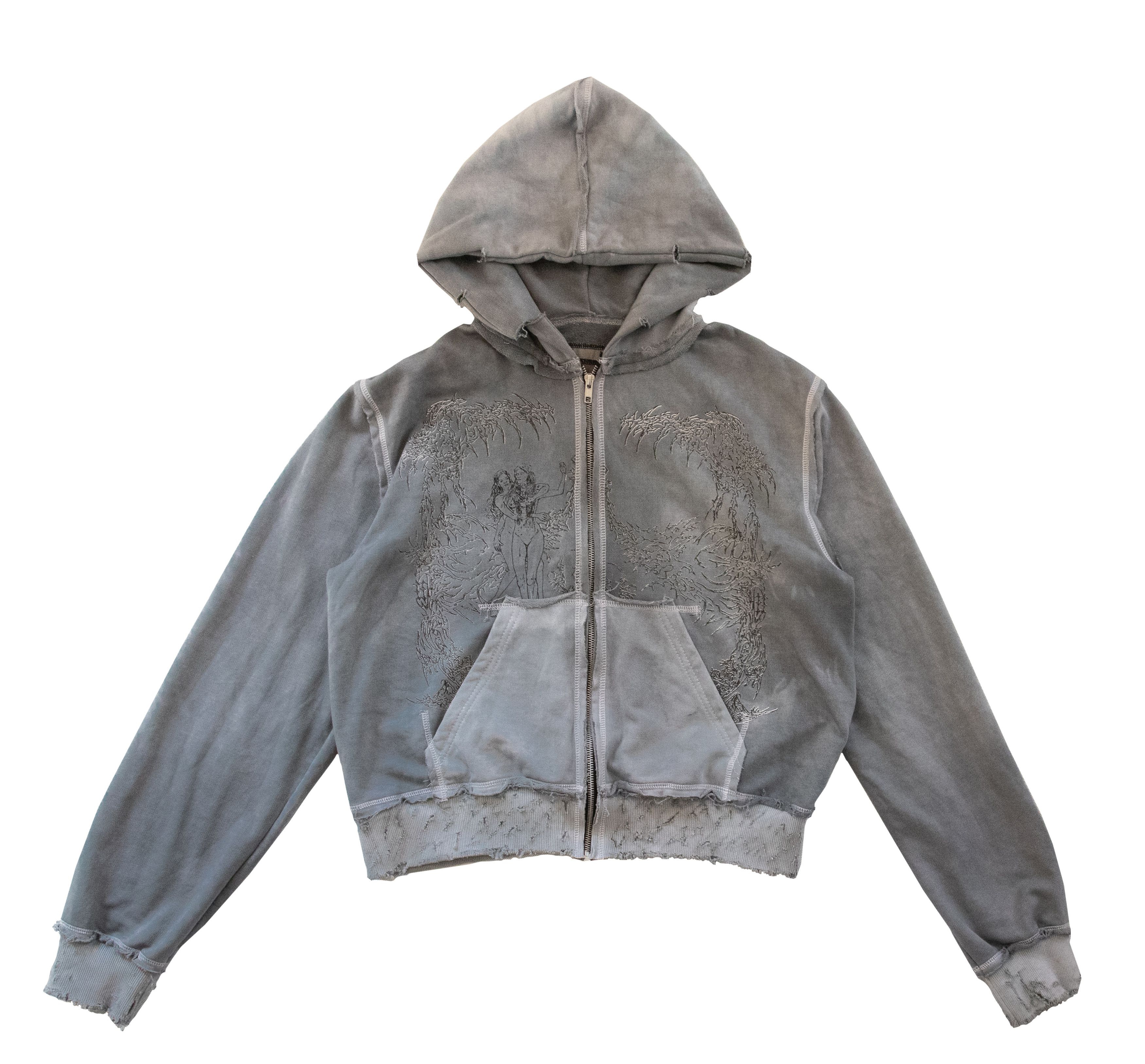 Japanese Brand oedema "nymph" asphalt hoodie Size US L / EU 52-54 / 3 - 3 Thumbnail