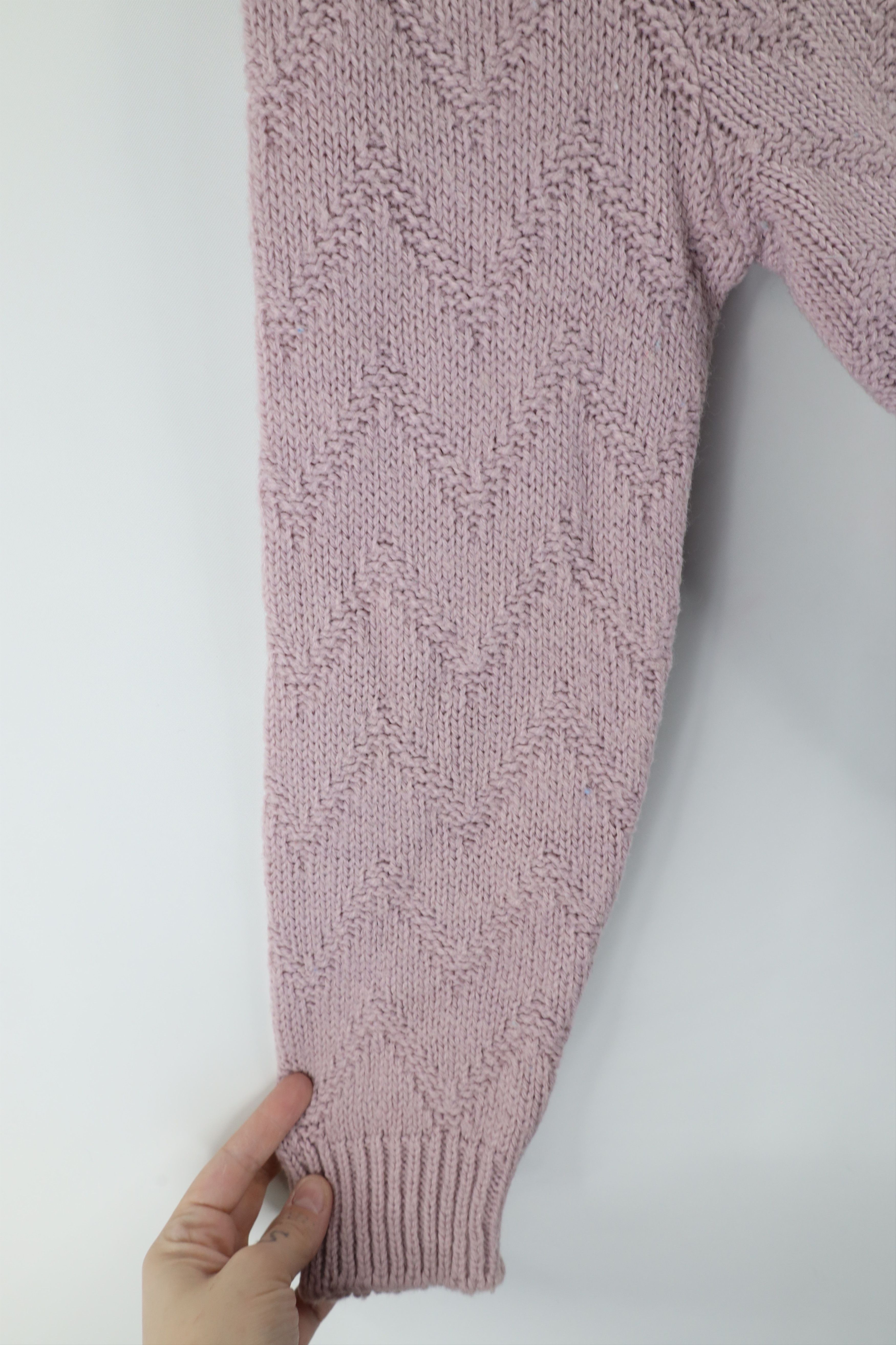 Vintage Vintage 70s Streetwear Hand Knit Puff Shoulder Sweater Size S / US 4 / IT 40 - 5 Thumbnail