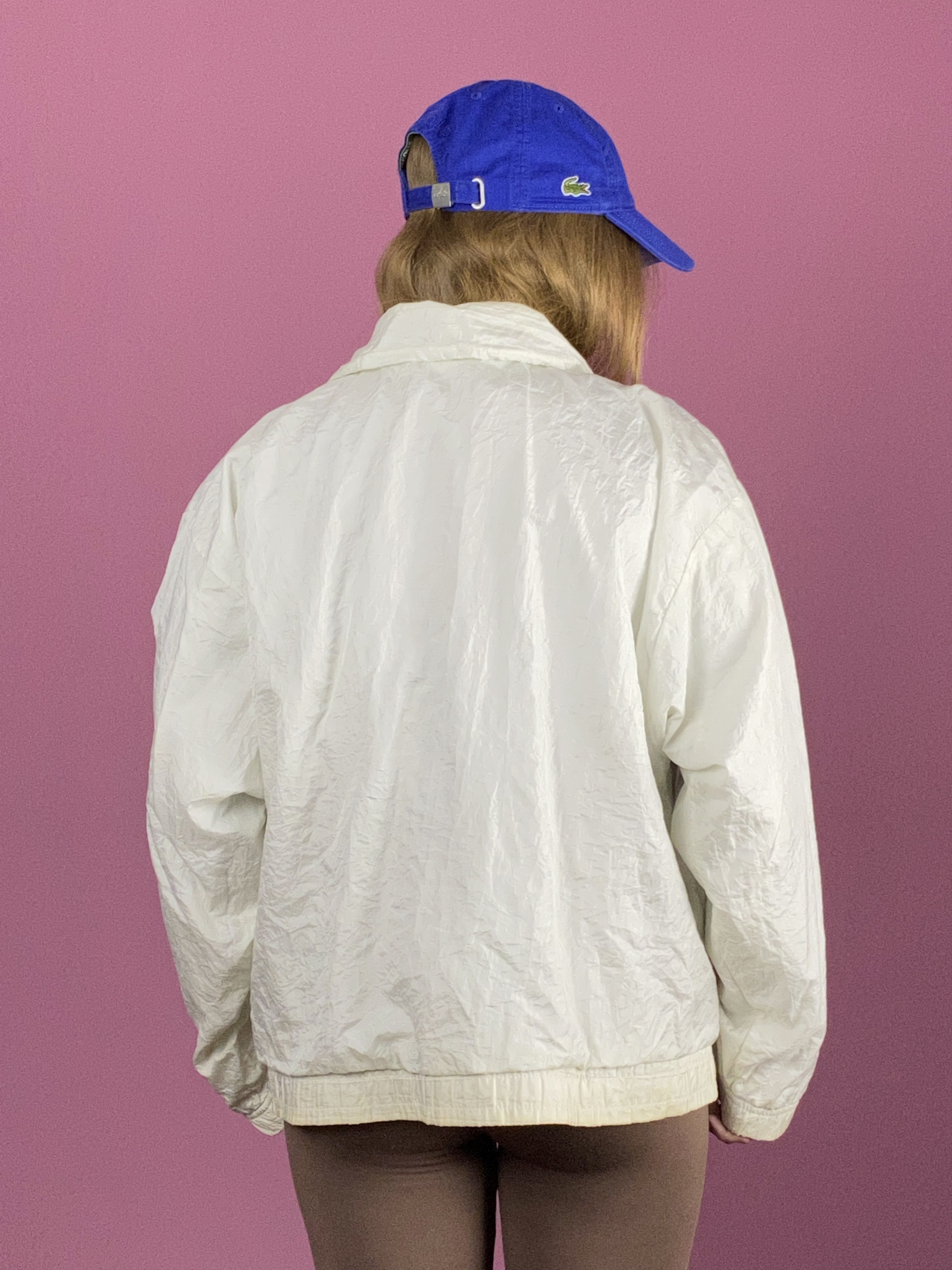 Sergio Tacchini × Vintage 90s Sergio Tacchini Women's Windbreaker Jacket - L Size L / US 10 / IT 46 - 3 Thumbnail