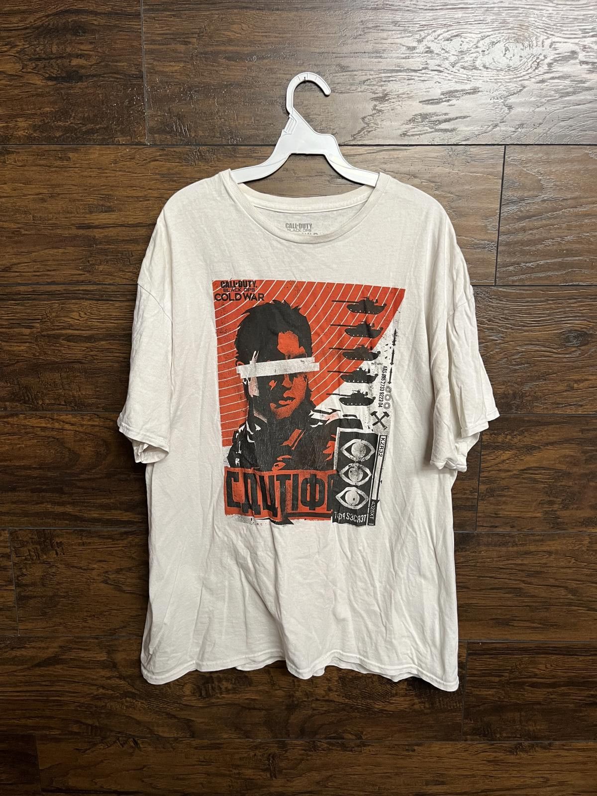 Designer T-shirt Call of Duty Black Ops Cold War Promo Tee - 2XL Size US XXL / EU 58 / 5 - 1 Thumbnail