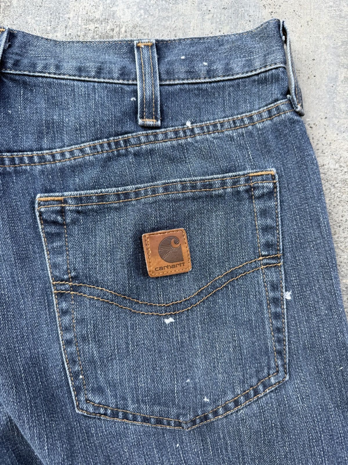 Carhartt VINTAGE CARHARTT PAINT SPLASH BAGGY RELAXED FIT JEANS Size US 32 / EU 48 - 5 Thumbnail