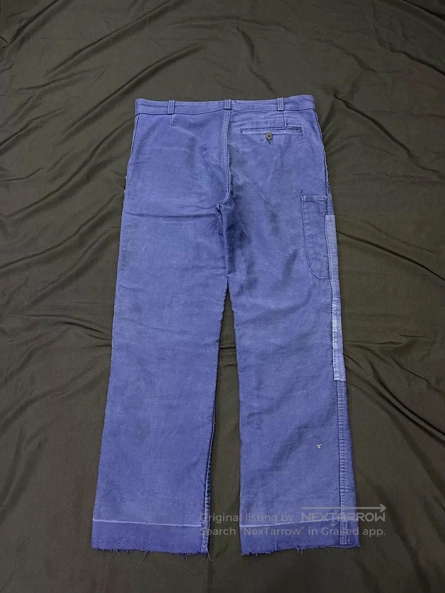 Vintage Vintage 50s French Workwear Mole Skin Pants. Size US 31 - 6 Thumbnail