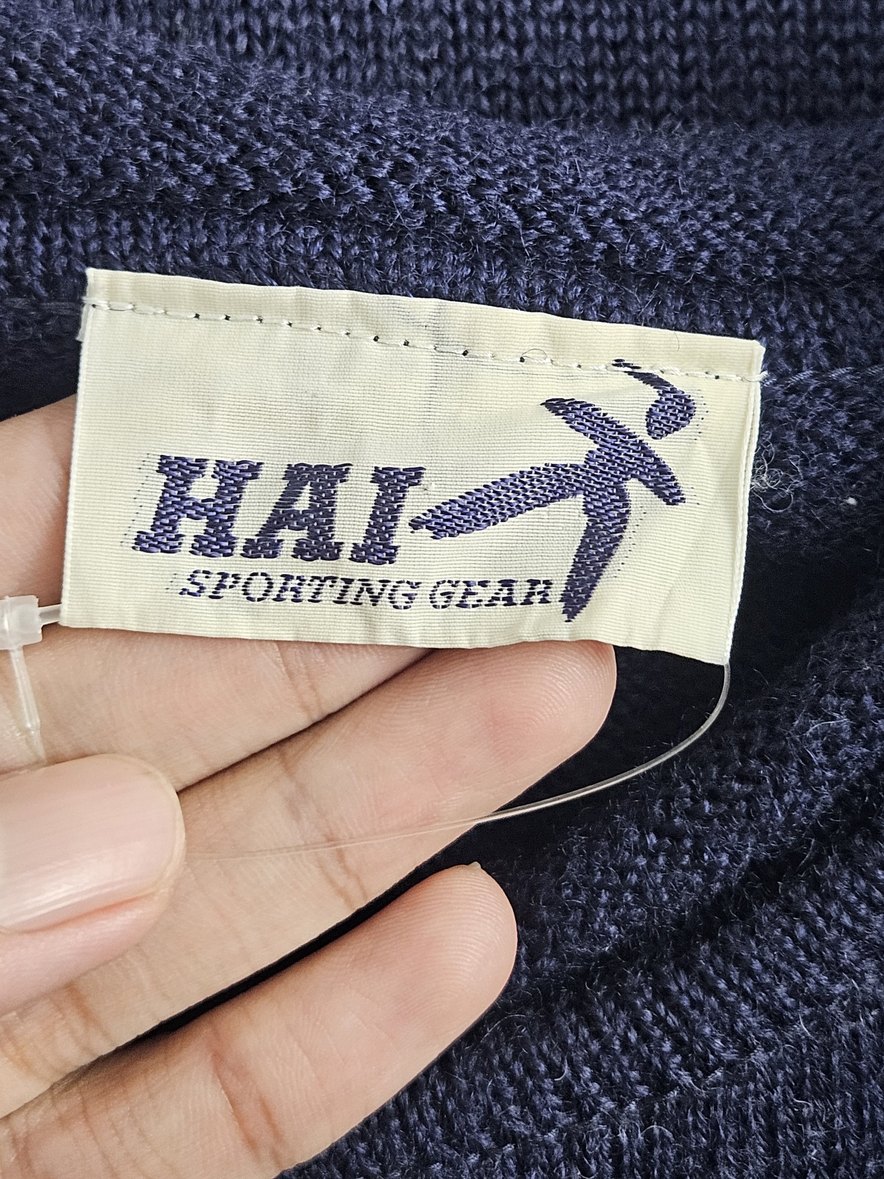 Hai Sporting Gear × Issey Miyake × Japanese Brand Vintage Hai Sporting Gear Wool sweatshirt Size US M / EU 48-50 / 2 - 4 Thumbnail