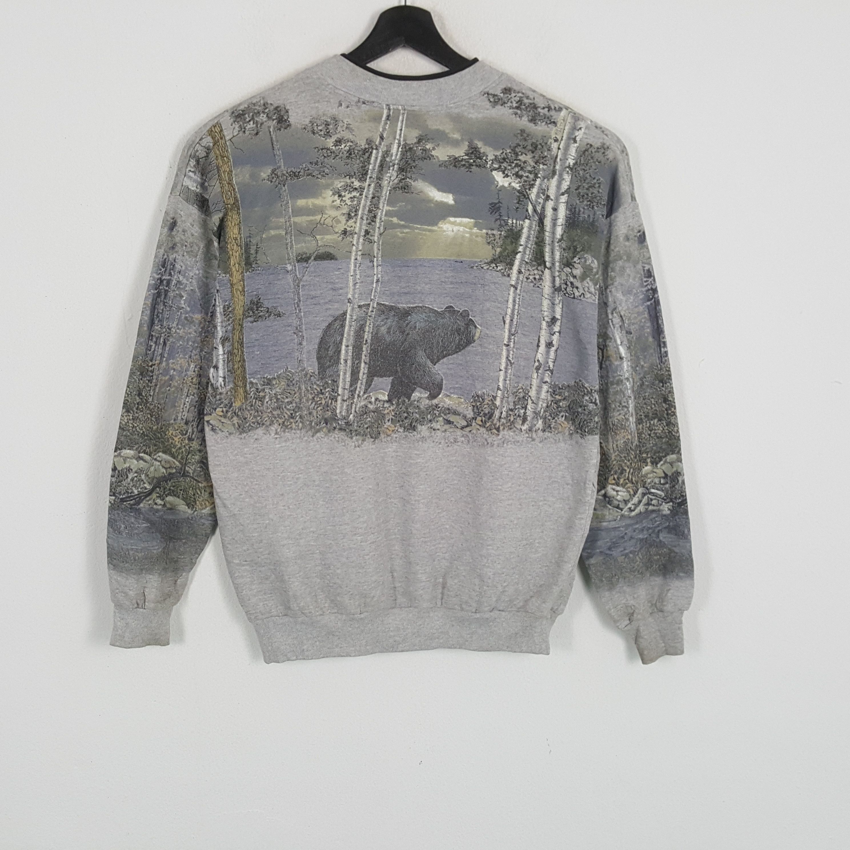 Vintage BEAR ART Animal Habitat Style Vintage Sweatshirt Size US M / EU 48-50 / 2 - 3 Thumbnail