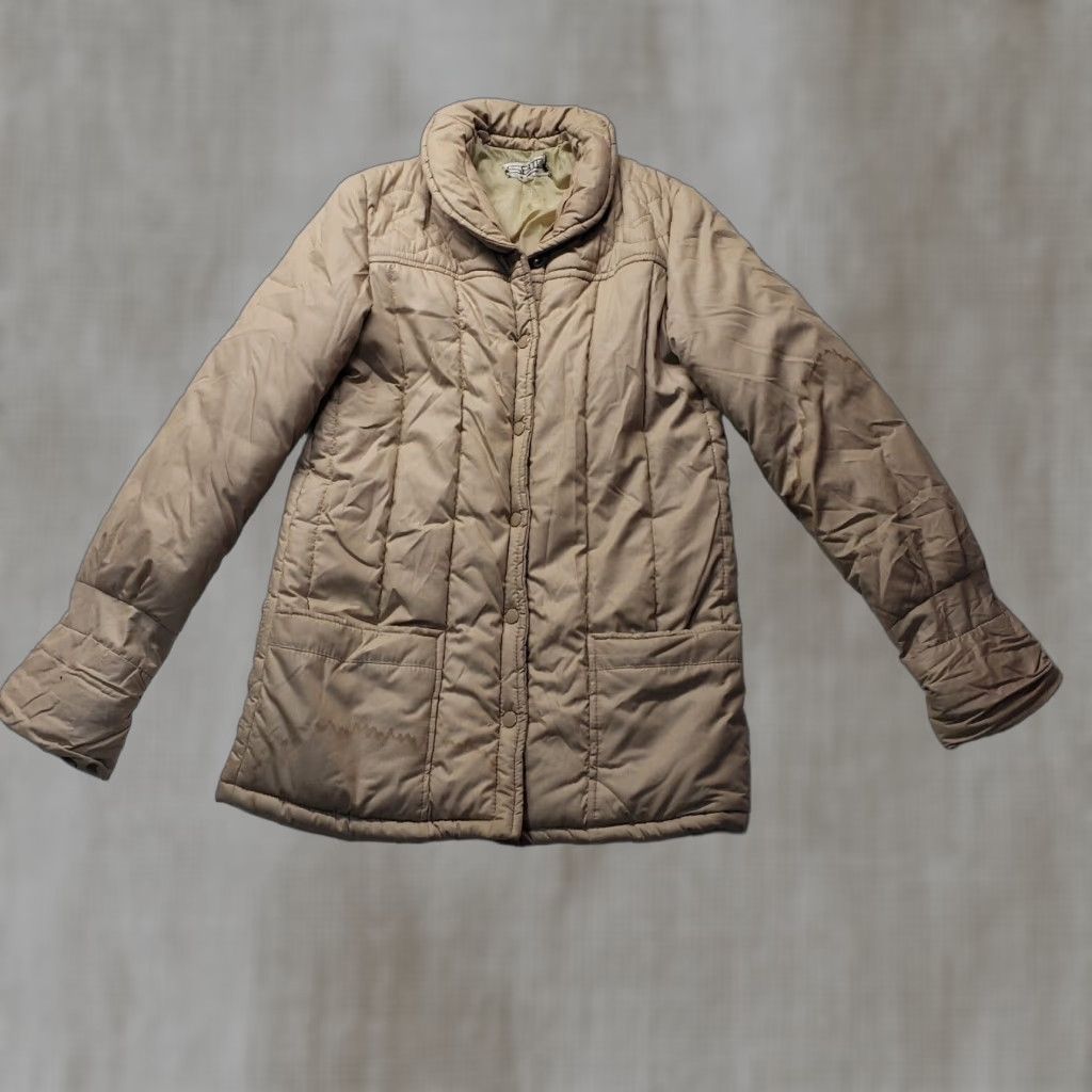 Vintage SB2 II Tan Brown Winter Coat Jacket Puffer Long Sleeve Adult Women's S Small Size S / US 4 / IT 40 - 1 Thumbnail