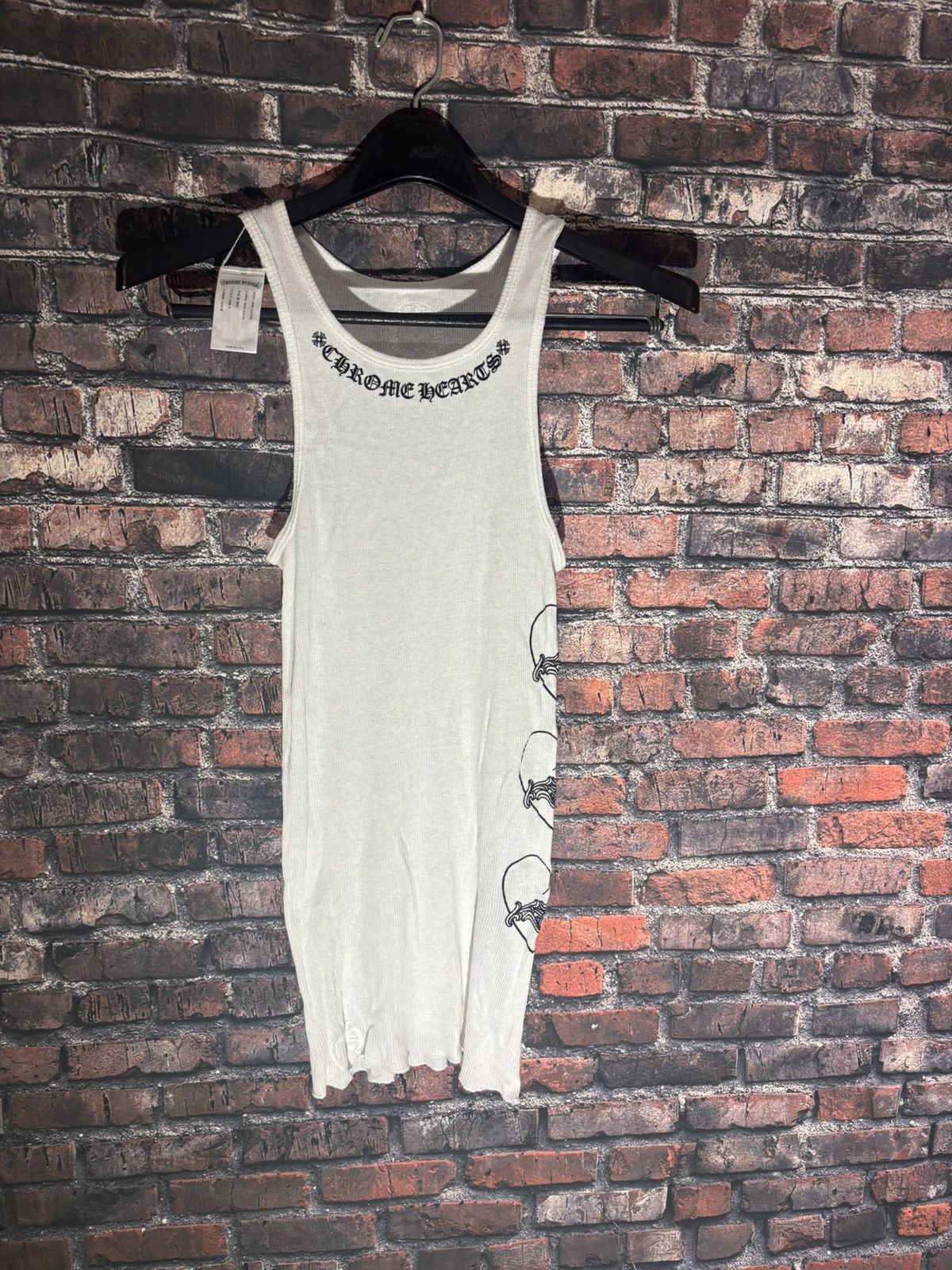 Chrome Hearts Chrome Hearts Tank Top White Ribbed Gothic Size S Authentic Size US S / EU 44-46 / 1 - 2 Thumbnail