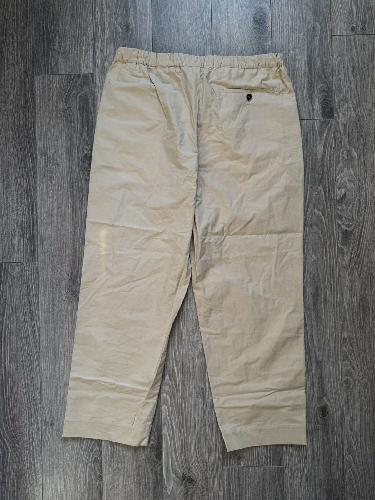 Other ED Unlined Cotton Drawstring Trousers Beige Size US 34 / EU 50 - 10 Thumbnail