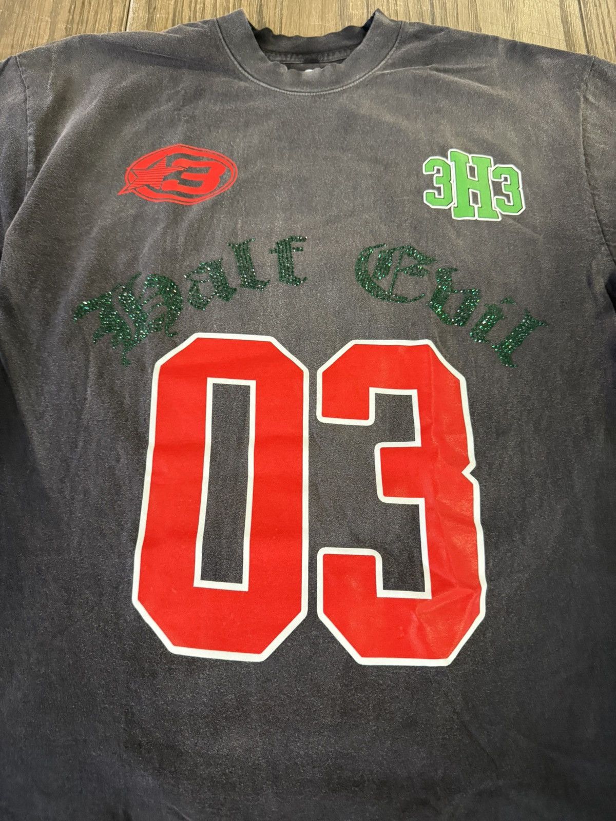 Half Evil ⚡️ Half Evil 333 Black 03 Race Team Tee Shirt Large ⚡️ Size US L / EU 52-54 / 3 - 3 Thumbnail