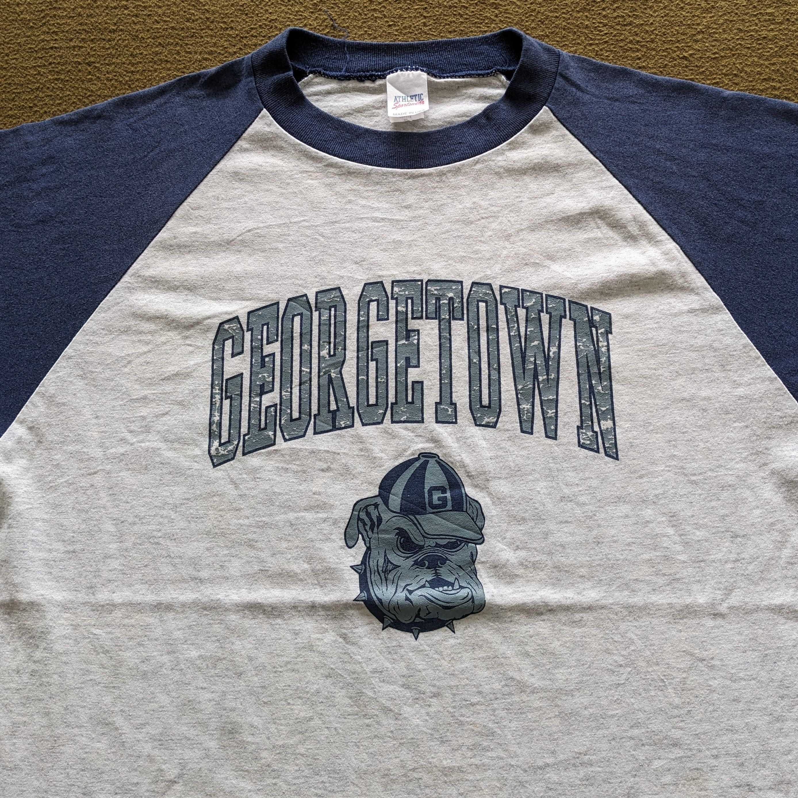 Vintage Vintage 90's GEORGETOWN American Football Team T-shirt Size US XL / EU 56 / 4 - 2 Thumbnail