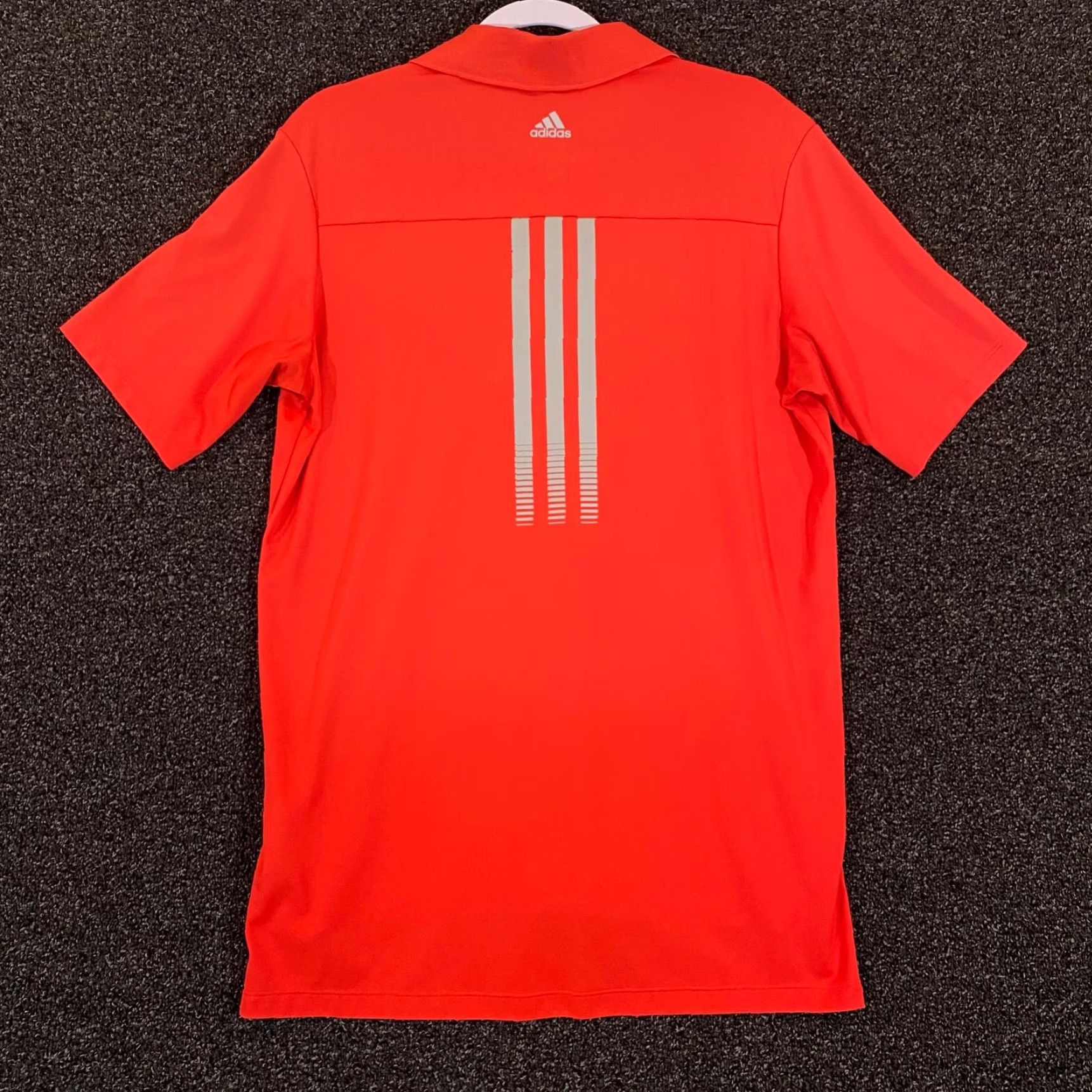 Adidas ADIDAS Polo Shirt Mens Medium Reddish Orange Golf Performance Casual Sport S/S Polo Shirt Mens Orange Golf Adidas Shirt Mens M Size US M / EU 48-50 / 2 - 6 Thumbnail