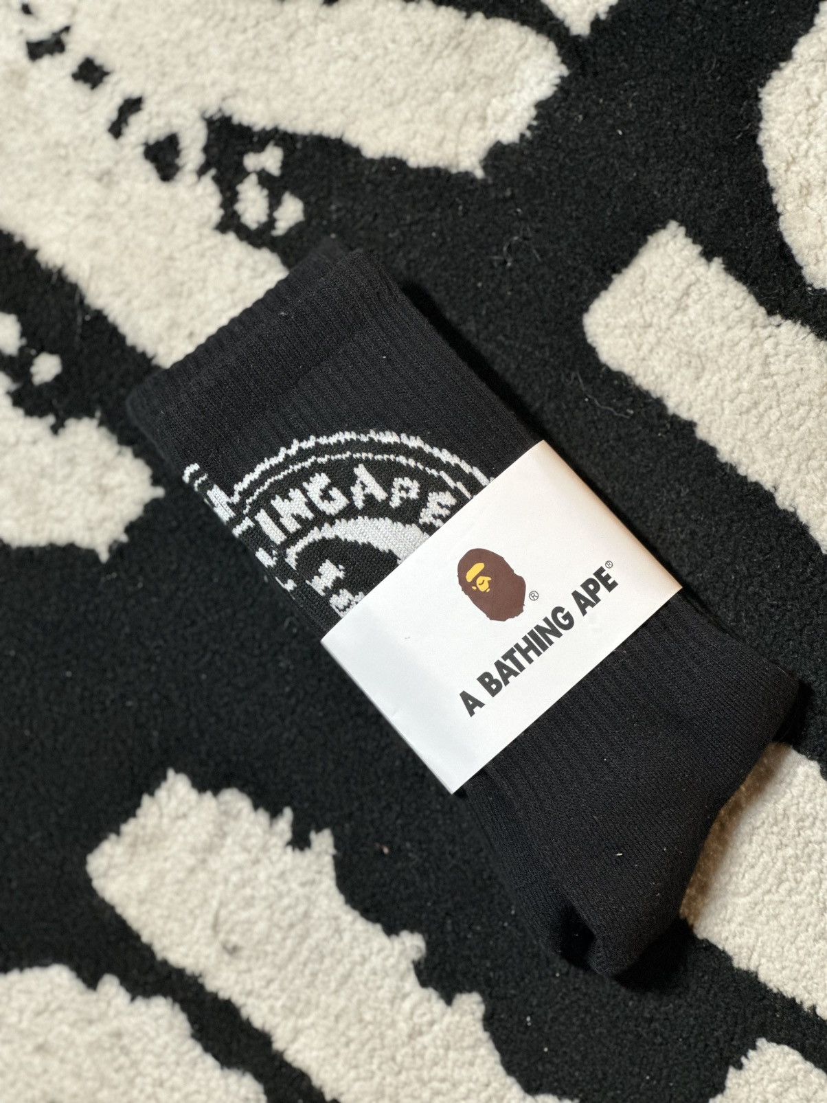 Bape Bape Socks - Black - NWT - $80 retail Size ONE SIZE - 2 Thumbnail