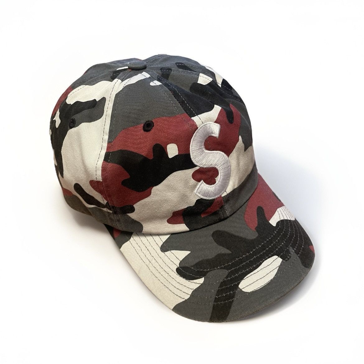 Supreme Red Urban Camo Pigment Print S-Logo Cap (FW23) Size ONE SIZE - 1 Thumbnail