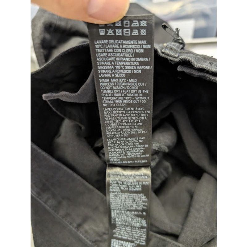 Balenciaga o1rshd1 Low Crotch Light Japanese Denim Pants in Black Size US 30 / EU 46 - 19 Thumbnail
