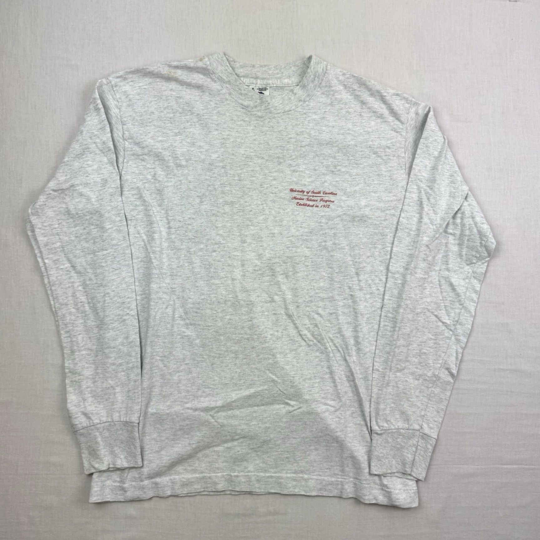 Fruit Of The Loom VINTAGE USC Marine Science Program T Shirt Adult Medium Gray Nature Ocean Animal Crew Neck Short Sleeve Fruit of the Loom Mens 90s Science Jersey Size US M / EU 48-50 / 2 - 4 Thumbnail