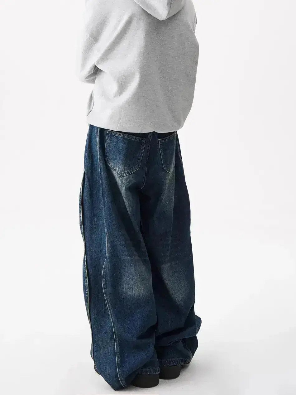 Japanese Brand × Jean Retro curved wide leg jeans Size US 32 / EU 48 - 5 Thumbnail