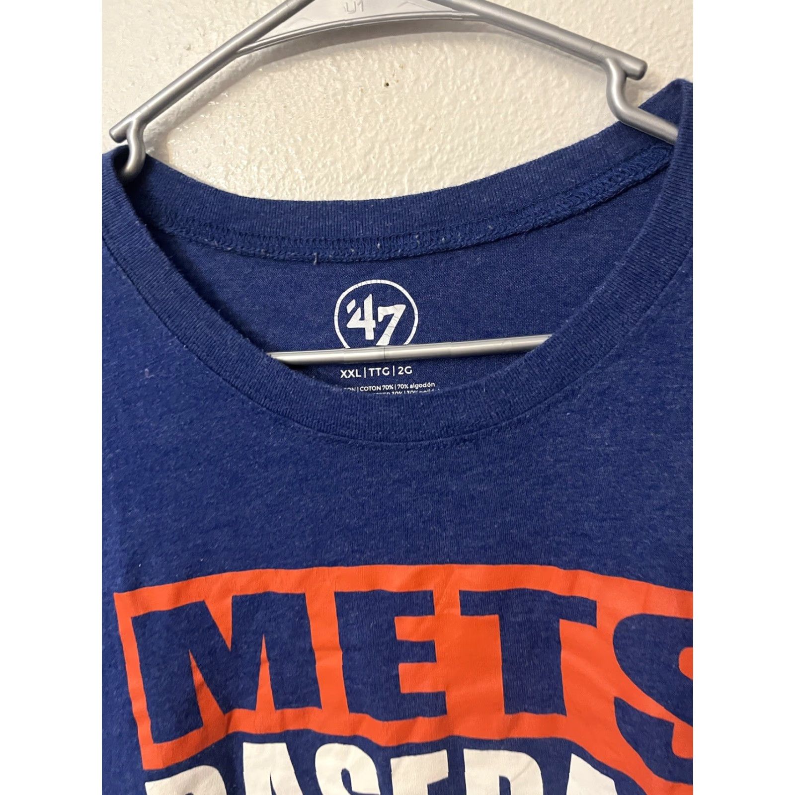 47 Majestic 47 Brand New York Mets T-Shirt Blue Graphic Size 2XL Adult Men Crew Neck Short Sleeve Cotton Size US XXL / EU 58 / 5 - 3 Thumbnail