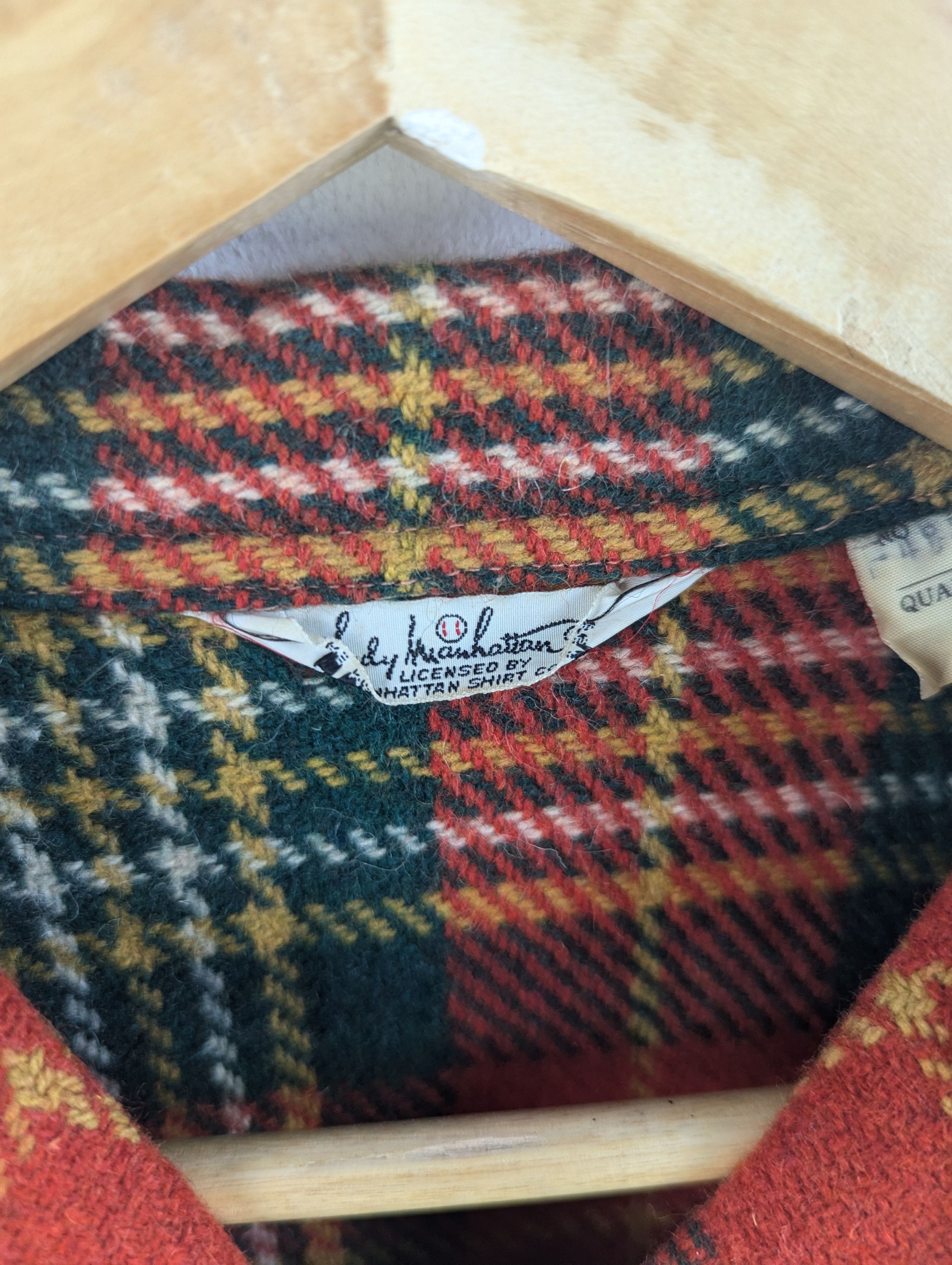 Flannel × Vintage Vintage Wool Shirt Button Up Checkered Scotland Pattern Size M / US 6-8 / IT 42-44 - 7 Thumbnail