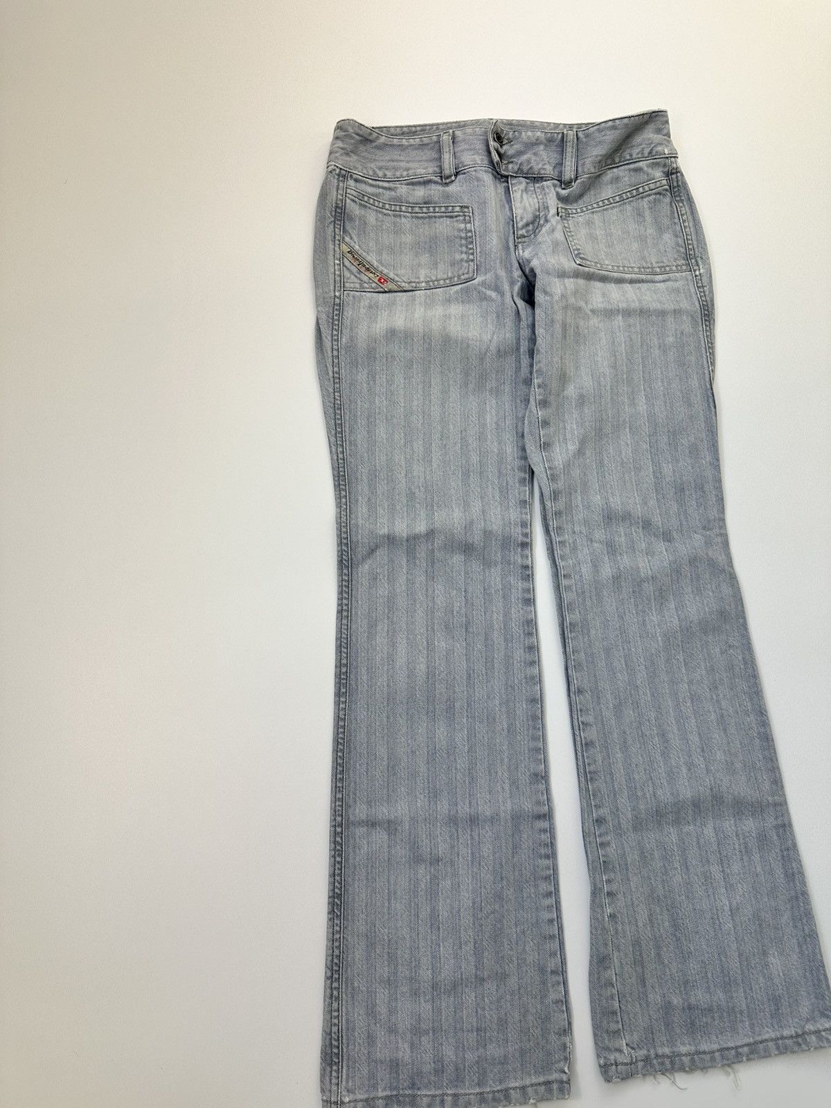 Diesel Diesel Flared Light Denim Jeans 27 Size Made In Italy Size 27" / US 4 / IT 40 - 3 Thumbnail
