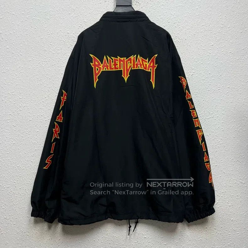 Balenciaga Balenciaga Lightning Letter Hooded Windbreaker Jacket Size US S / EU 44-46 / 1 - 2 Thumbnail