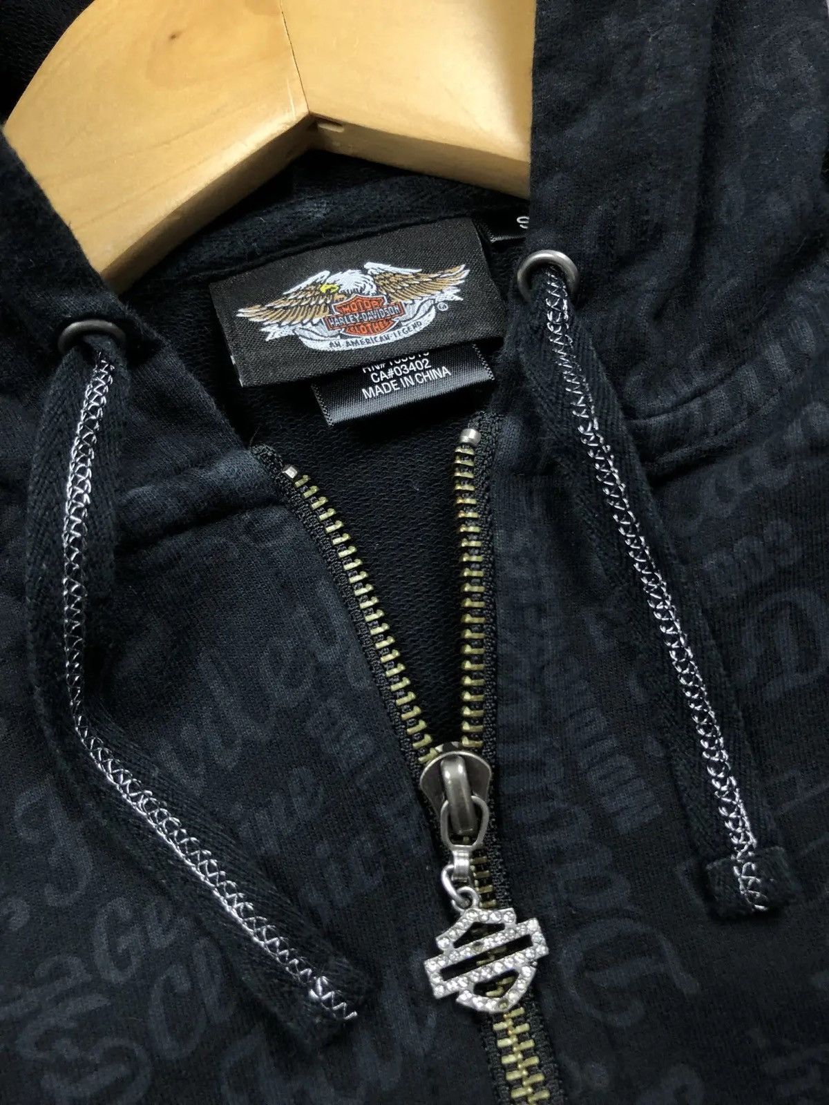 Harley Davidson HARLEY DAVIDSON Vintage Streetwear Motorcycle Zip Hoodie Y2k Size S / US 4 / IT 40 - 5 Thumbnail