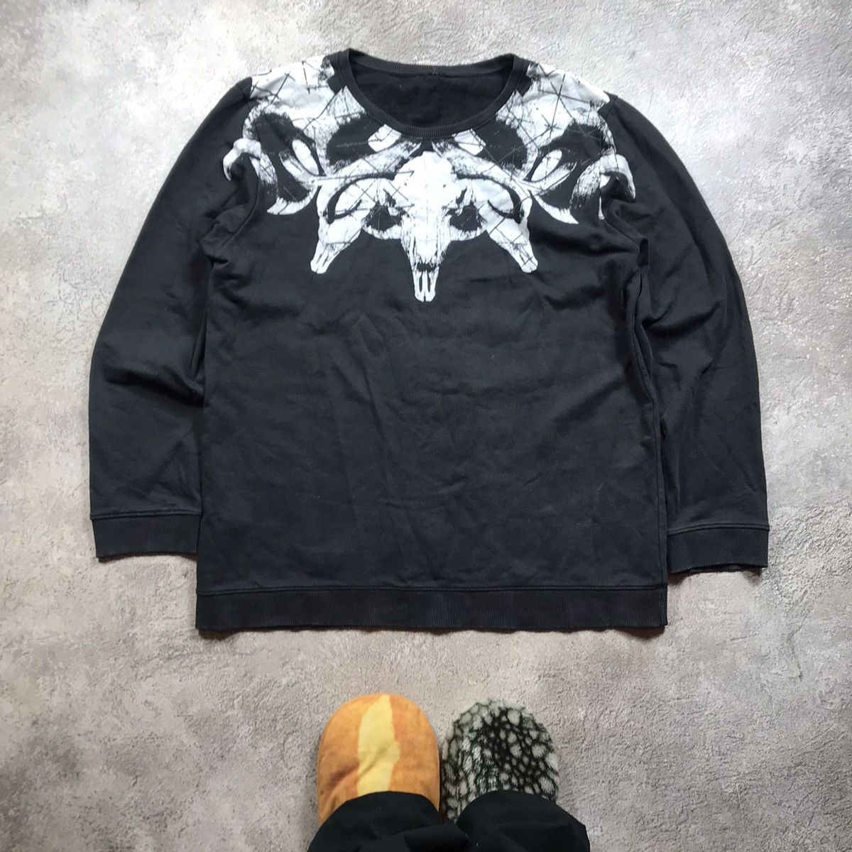 Vintage Vintage 90s Oversized Graphic Sweatshirt Grunge Skate XXL Size US XXL / EU 58 / 5 - 1 Thumbnail