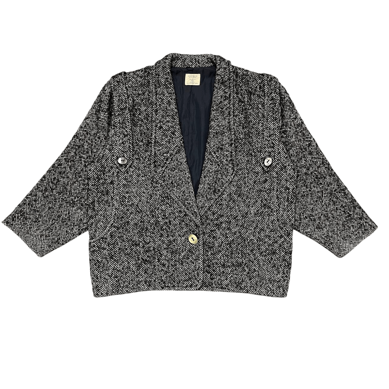 Issey Miyake Vintage 80's Shower Japanese Brand Wool Coat Size US M / EU 48-50 / 2 - 1 Thumbnail