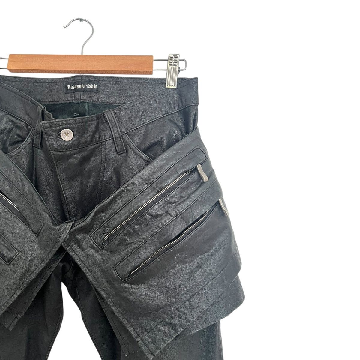 Yasuyuki Ishii Yasuyuki ishii dual wield leather pocket pants Size US 30 / EU 46 - 3 Thumbnail