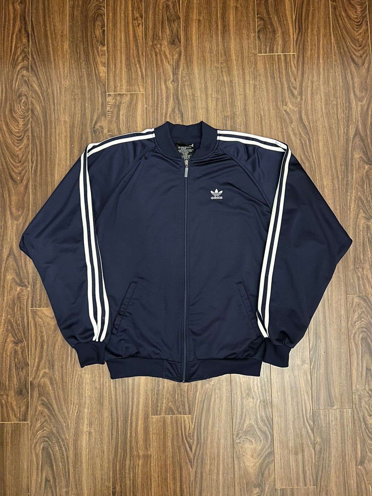 Adidas Vintage 90s Adidas 3-Stripes Track Jacket Size US M / EU 48-50 / 2 - 1 Thumbnail