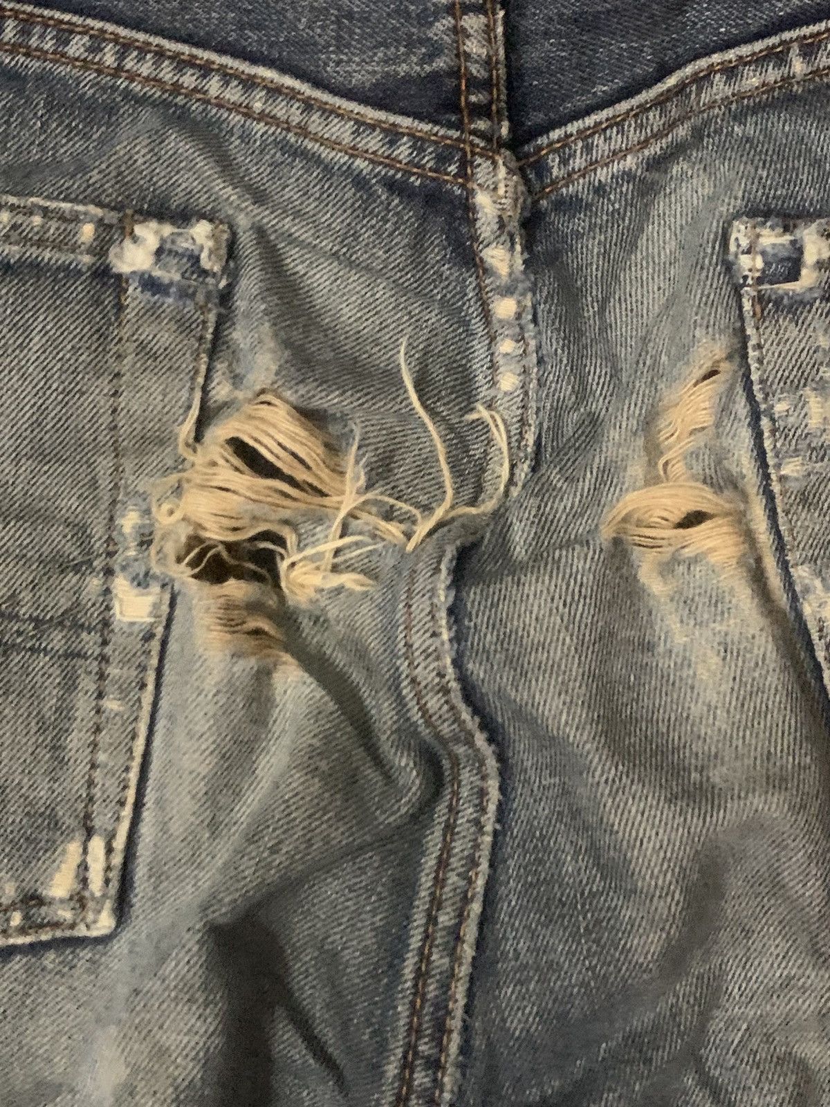 Edwin Edwin 505 Flare Distressed Selvedge Denim Jeans Size US 31 - 13 Thumbnail
