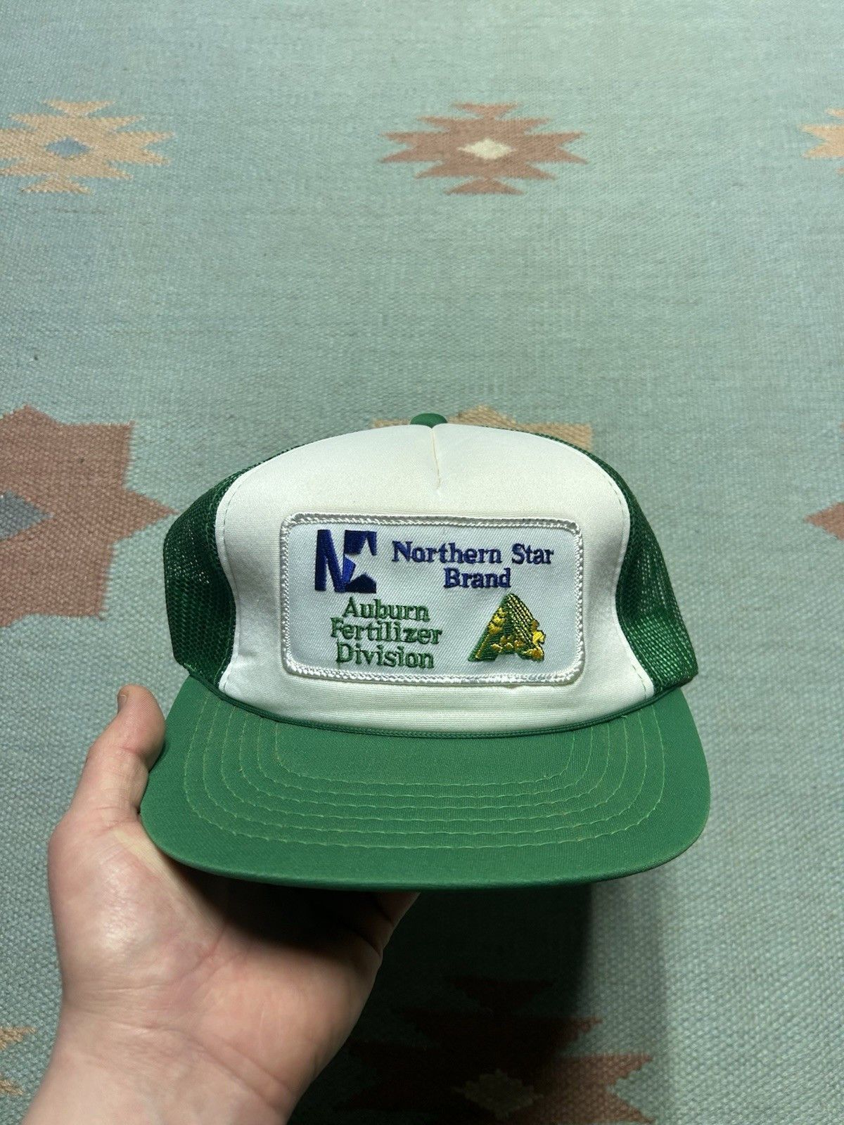 Vintage Vtg trucker hat northern star minerals auburn fertilize farm Size ONE SIZE - 2 Thumbnail