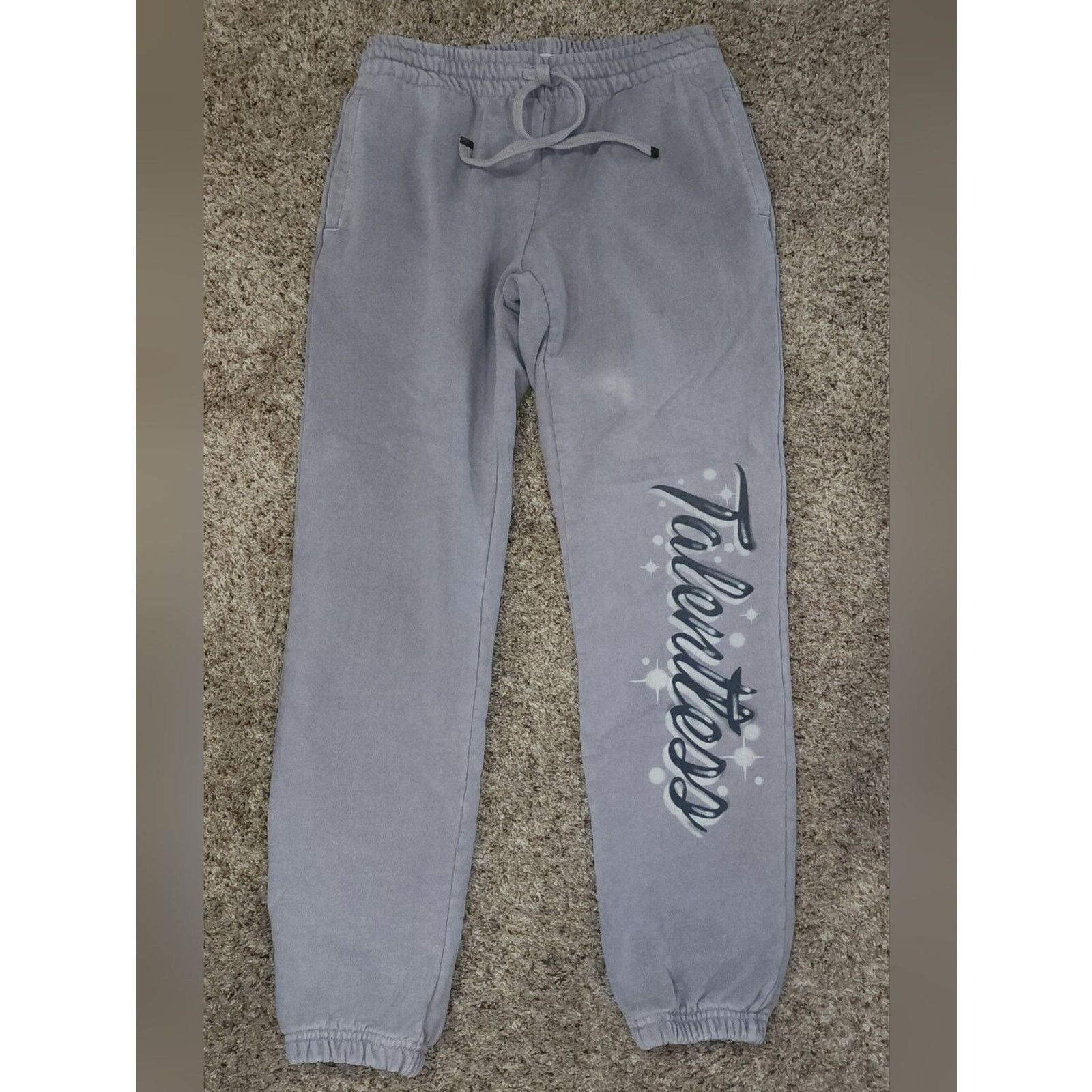 Talentless TALENTLESS Heavyweight Gray Sweatpants with Side Script XL Size 34" / US 12 / IT 48 - 1 Thumbnail