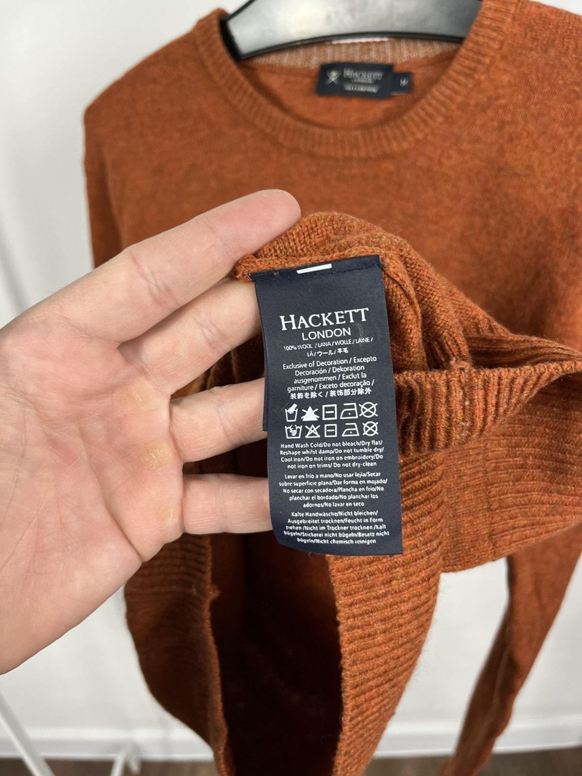 Hackett Hackett London Lambswool Sweater Crewneck Knit Jumper M Size US M / EU 48-50 / 2 - 8 Thumbnail