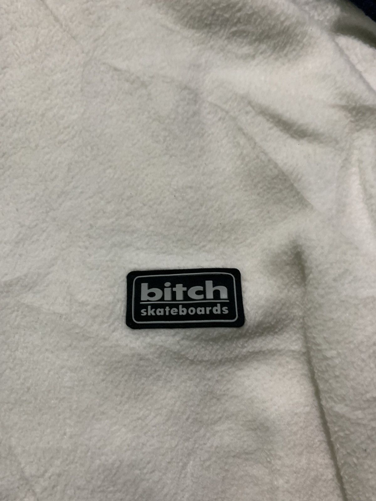 Vintage Vintage 1990s Bitch Skateboards Hoodie Size US XL / EU 56 / 4 - 4 Thumbnail