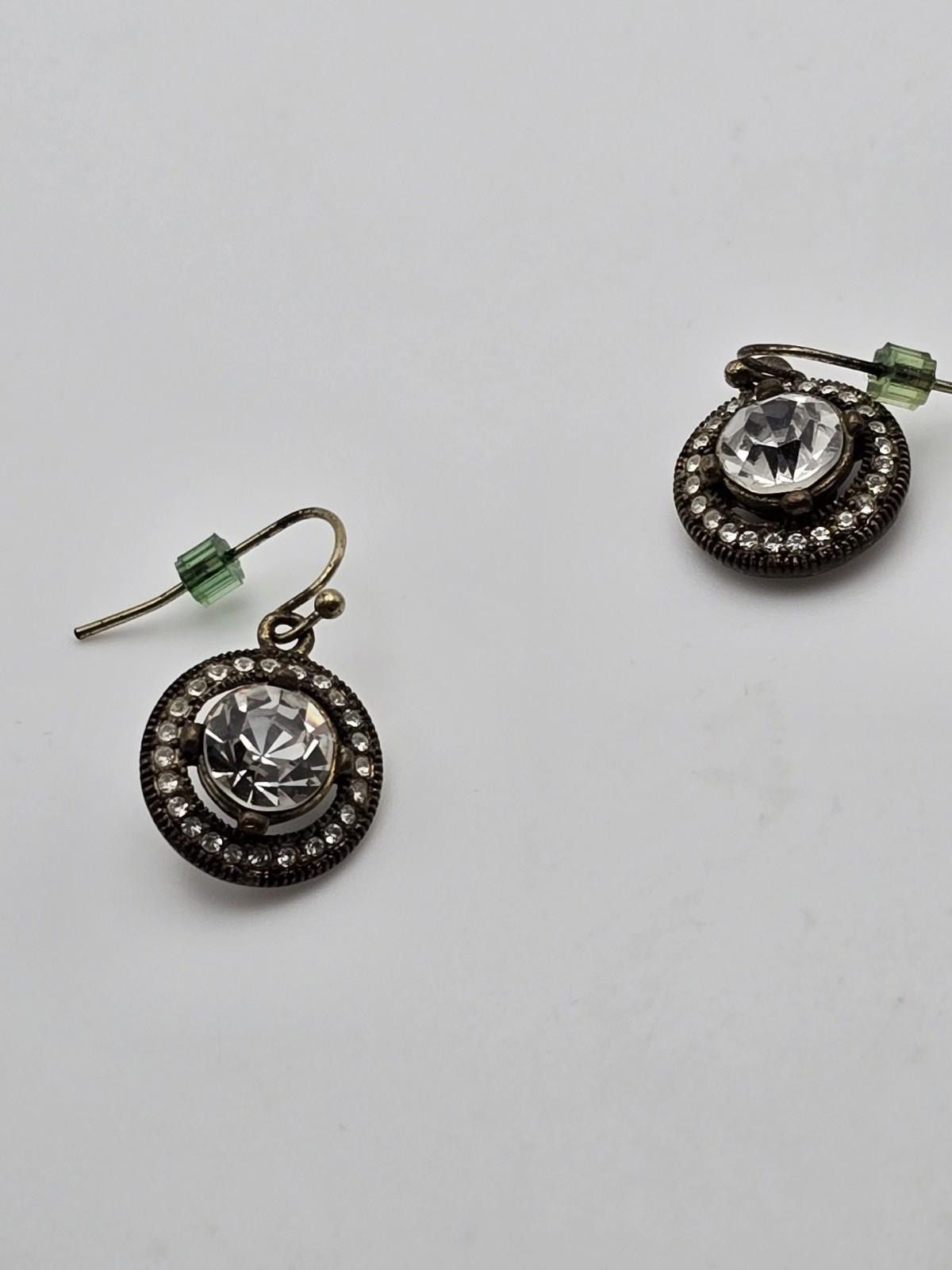 Gaziano & Girling Graziano Crystal Drop Earrings – Gold-Tone with Pave Halo Size ONE SIZE - 1 Thumbnail