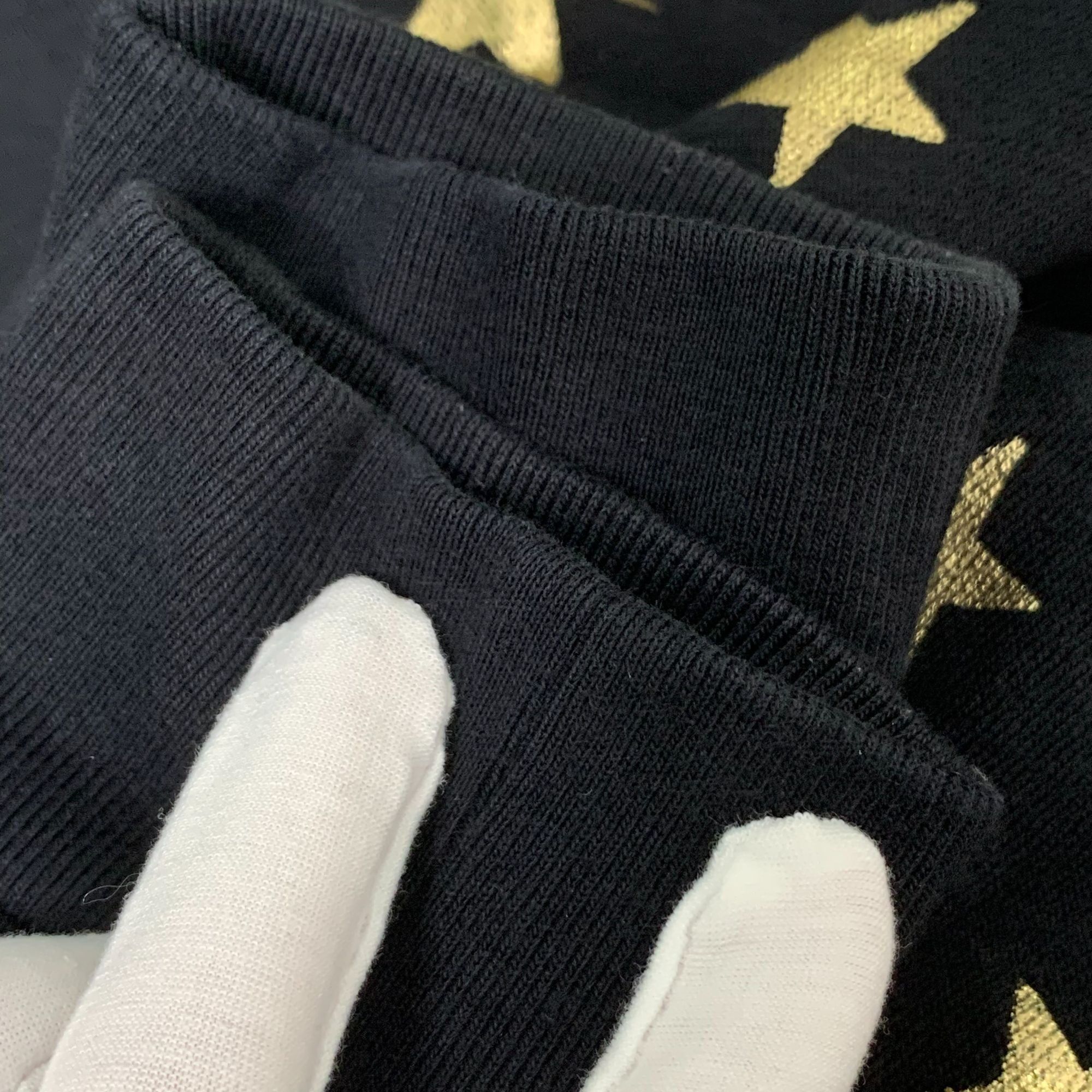 Gucci Gucci Black Gold Star & Moon Print Cotton Hooded Sweatshirt Size M / US 6-8 / IT 42-44 - 3 Thumbnail
